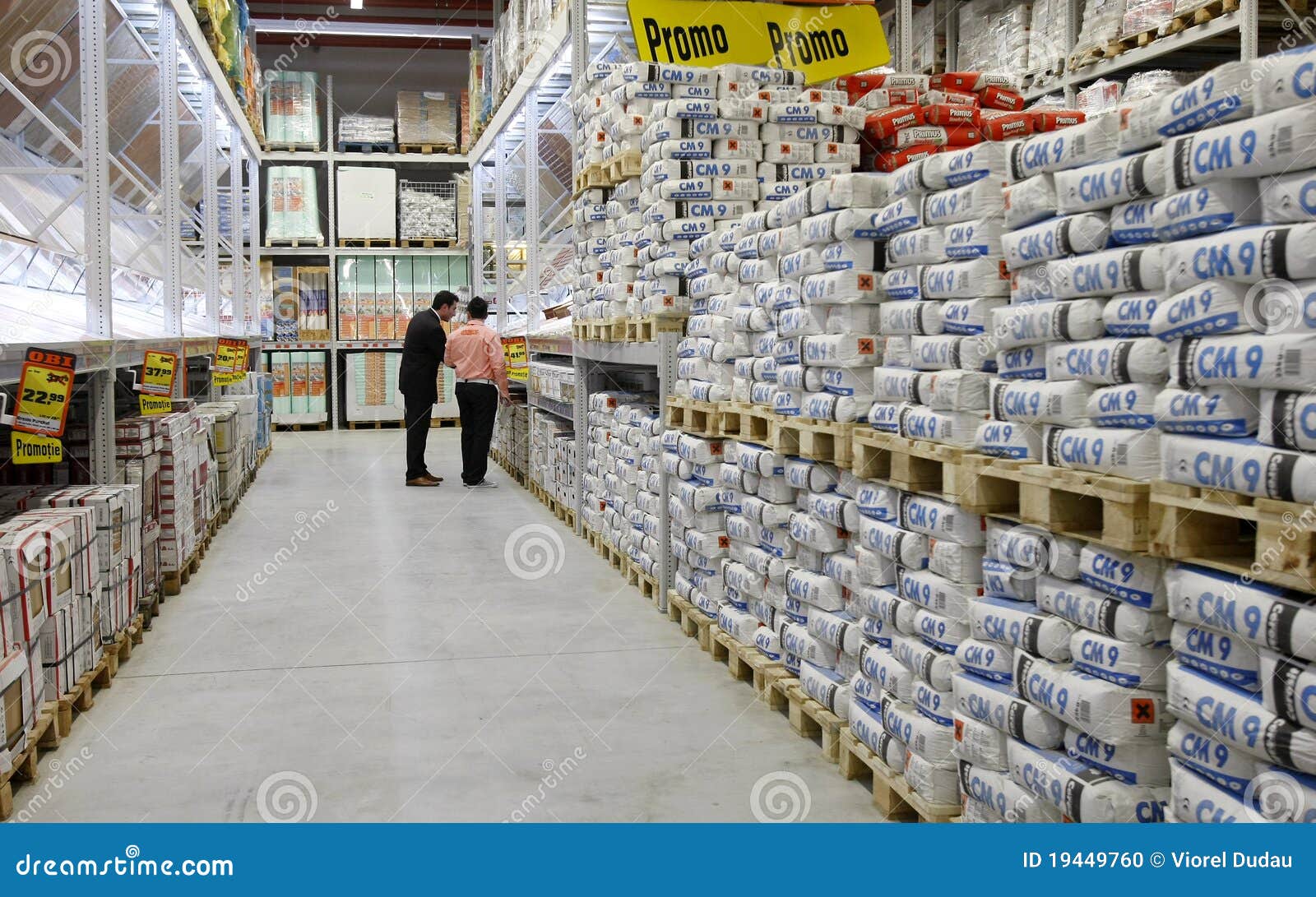 Cement and Construction Materials Store Editorial Image - Image of rows