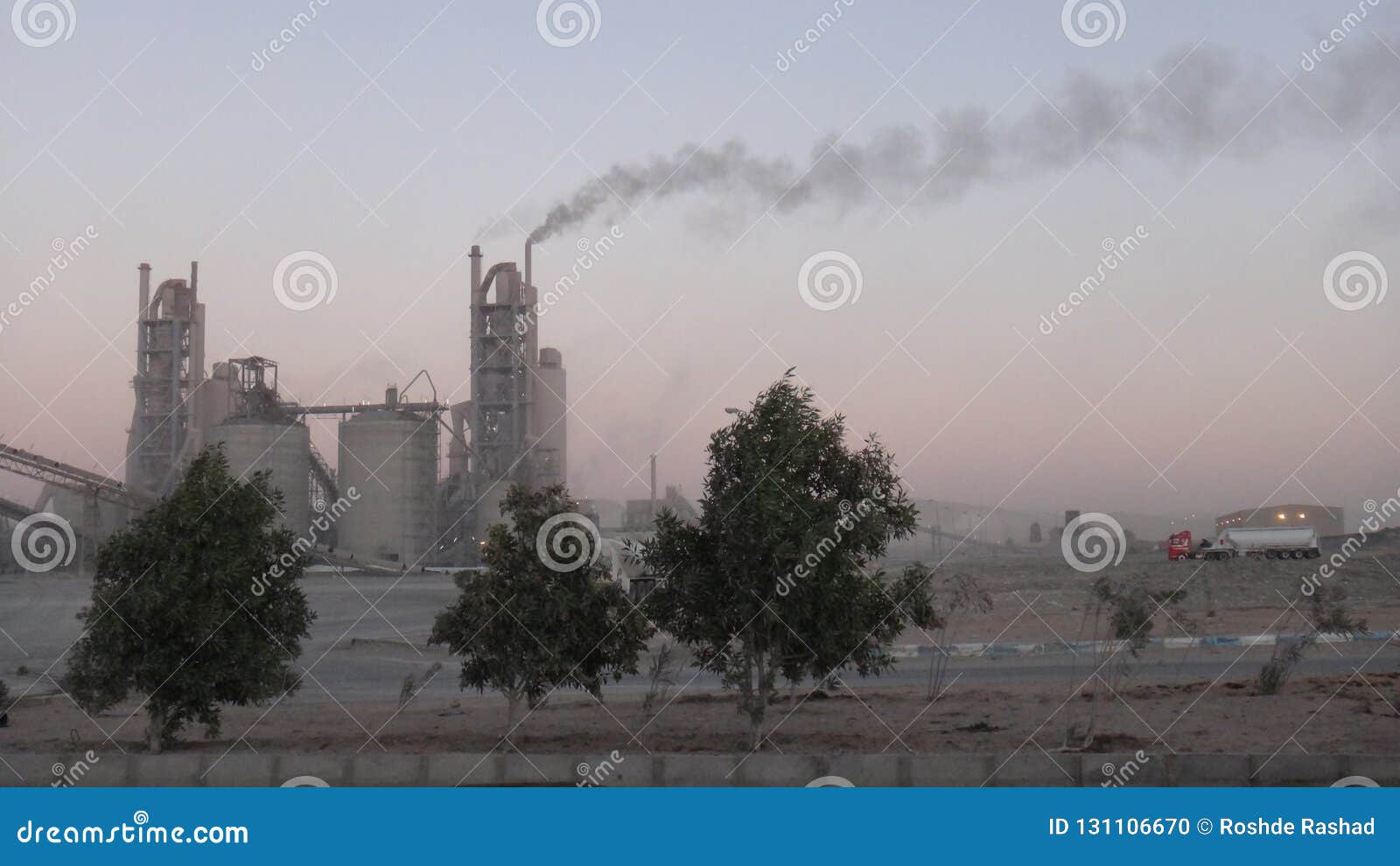 Cement Factories in the Middle East Stock Photo - Image of building