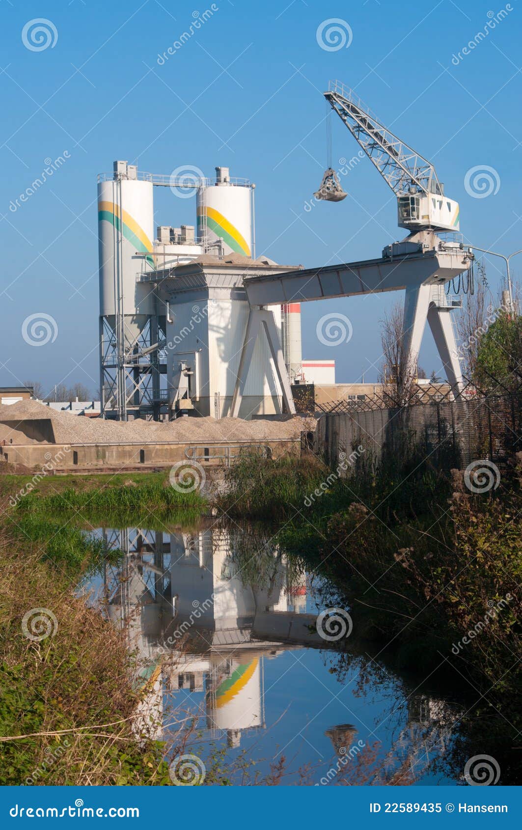 Cement factory stock image. Image of metal, produce, equipment - 22589435