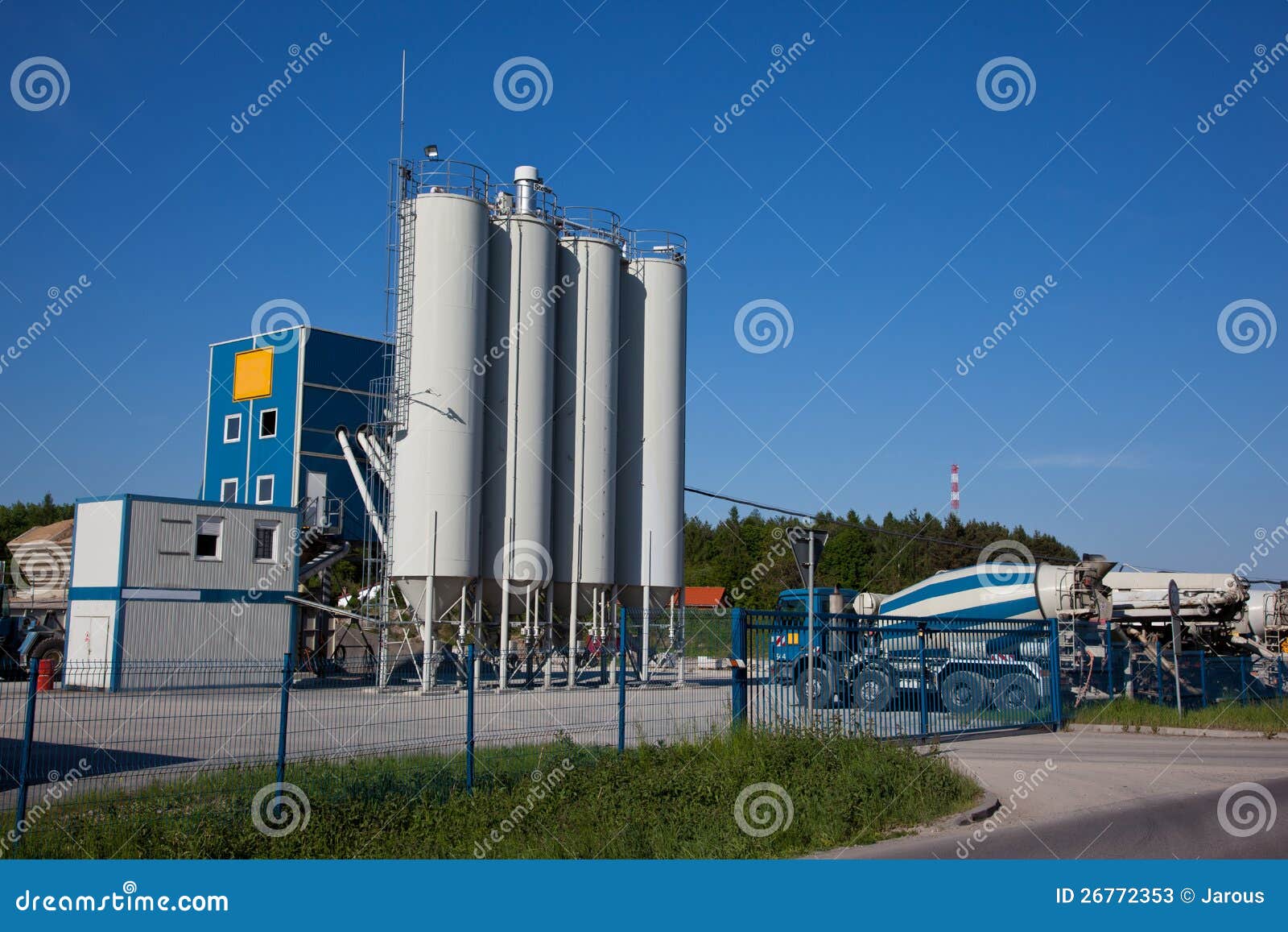 Cement factory stock image. Image of building, industrial - 26772353