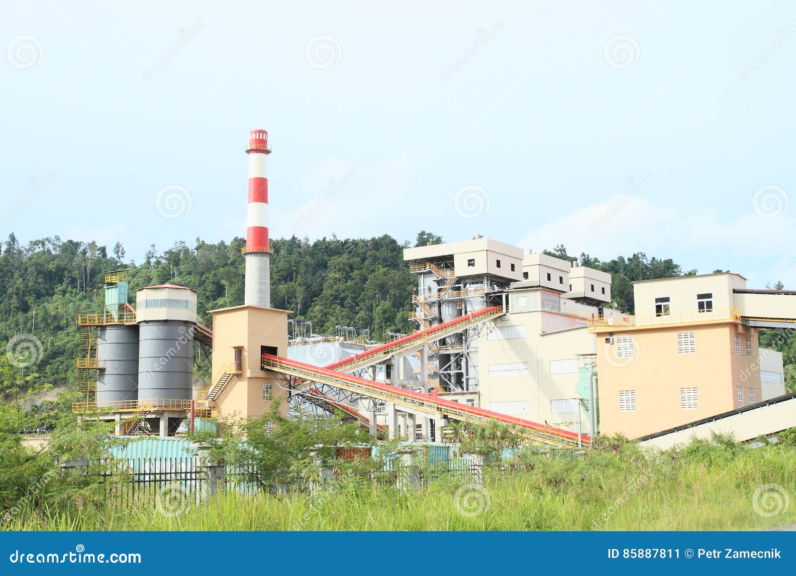 Cement factory stock image. Image of cement, factory - 85887811