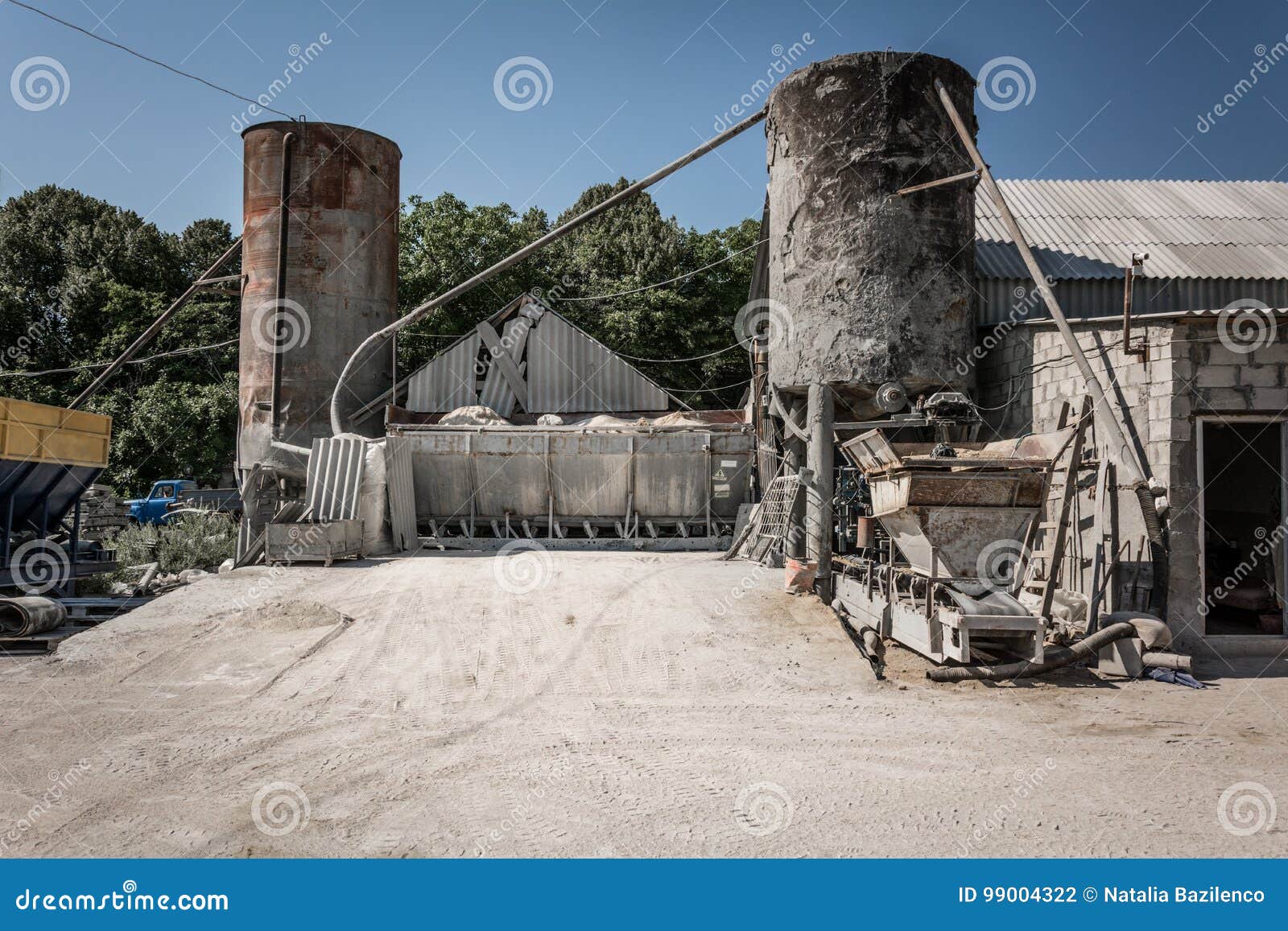 Cement factory stock photo. Image of containers, freight - 99004322