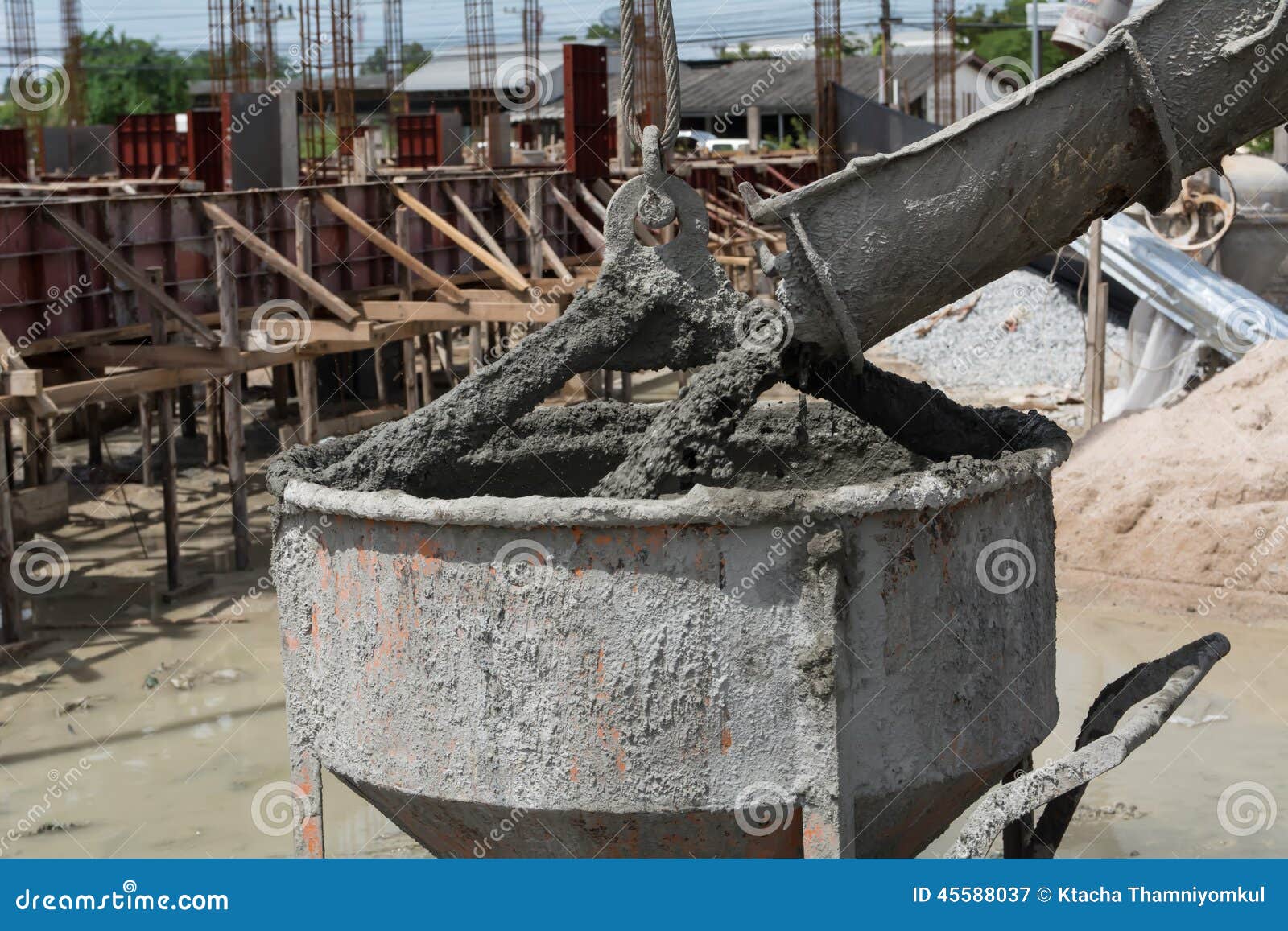 Cement for home builder stock image. Image of industry - 45588037