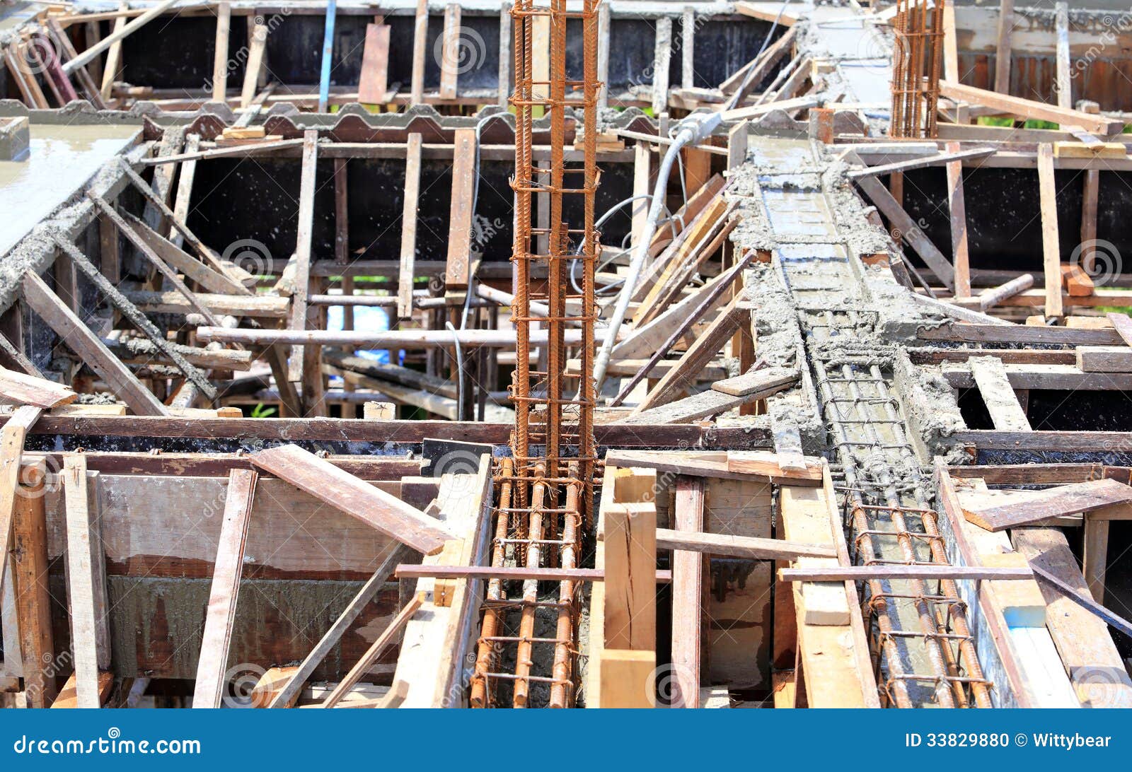 Cement for home builder stock photo. Image of crane, street - 33829880