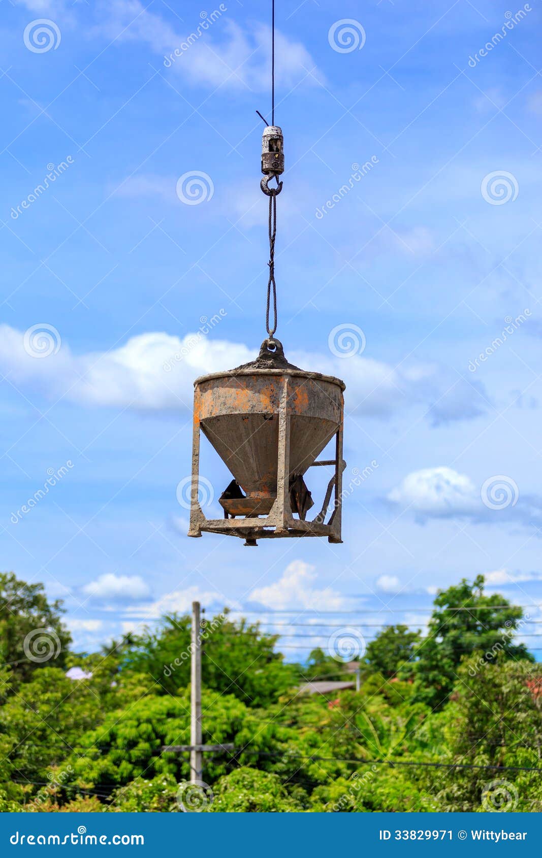 Cement for home builder stock image. Image of pouring - 33829971