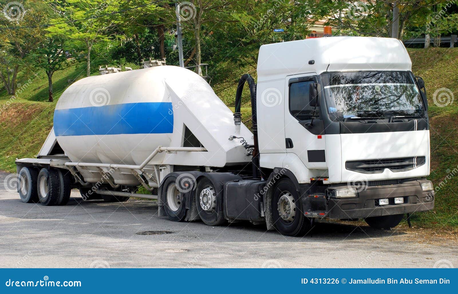 Cement lorry stock photo. Image of isolated, carry, delivery - 4313226