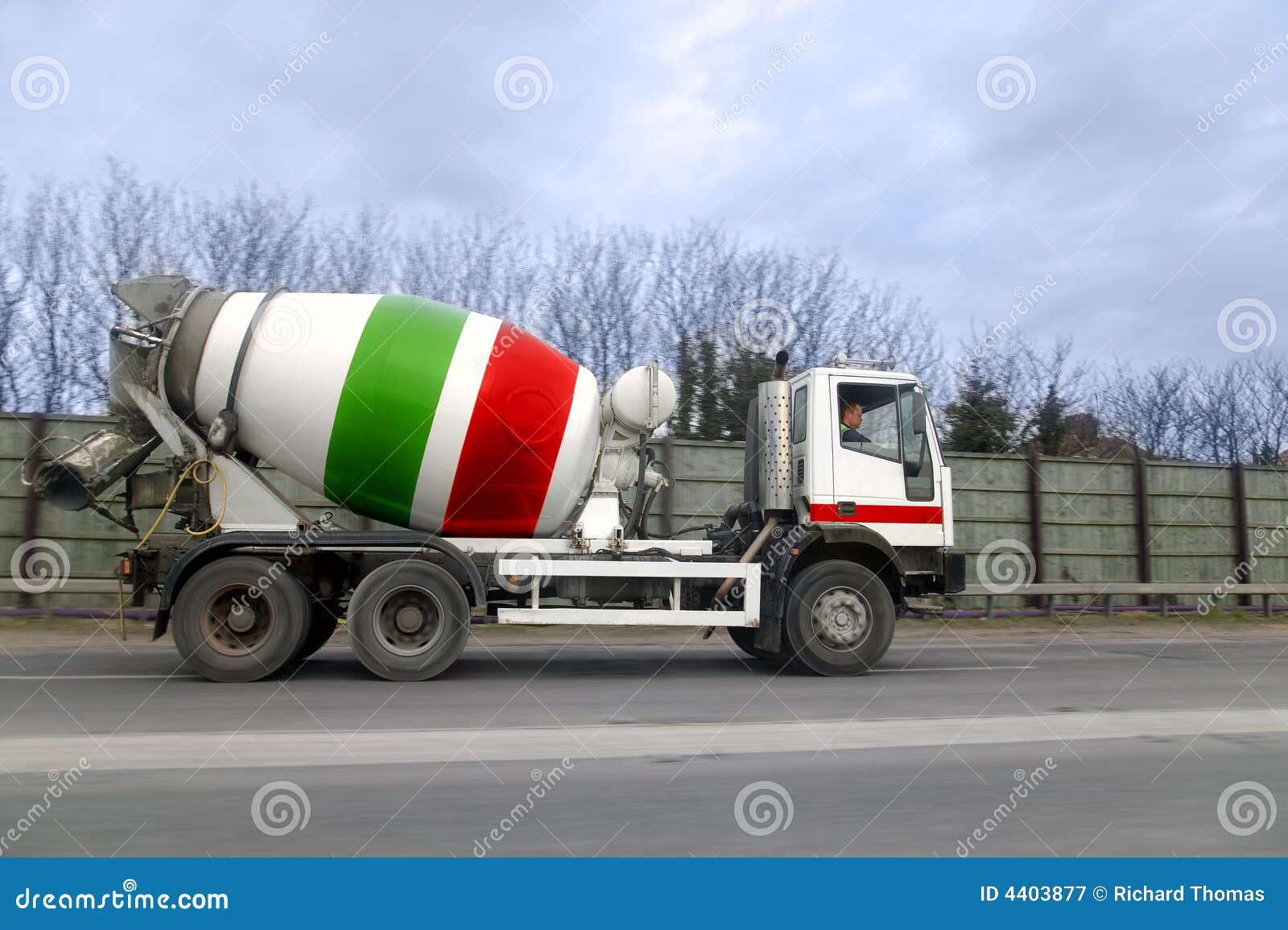 Cement lorry stock image. Image of truck, carriageway - 4403877