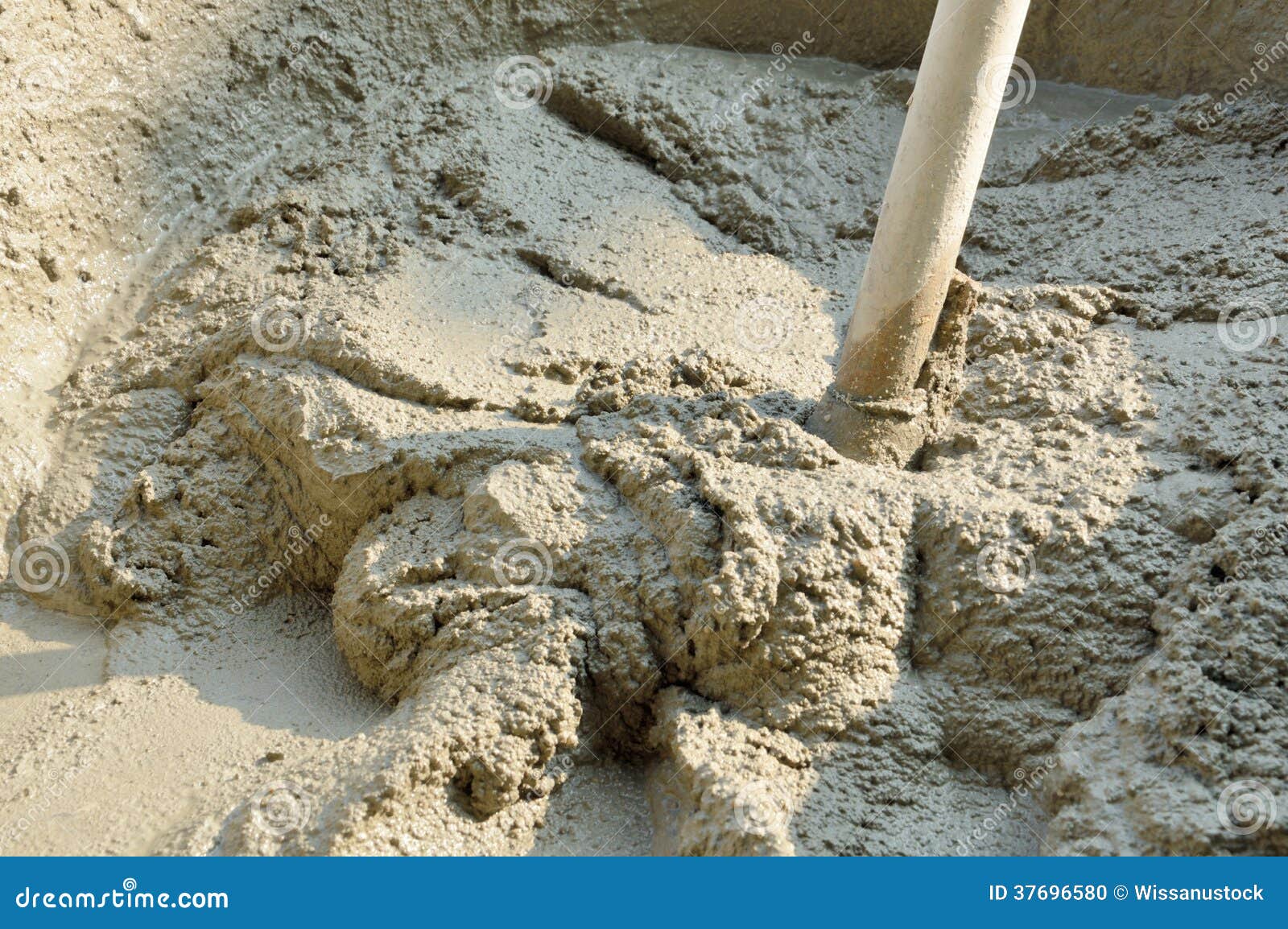 Cement mix in tray stock photo. Image of mortar, blend 37696580