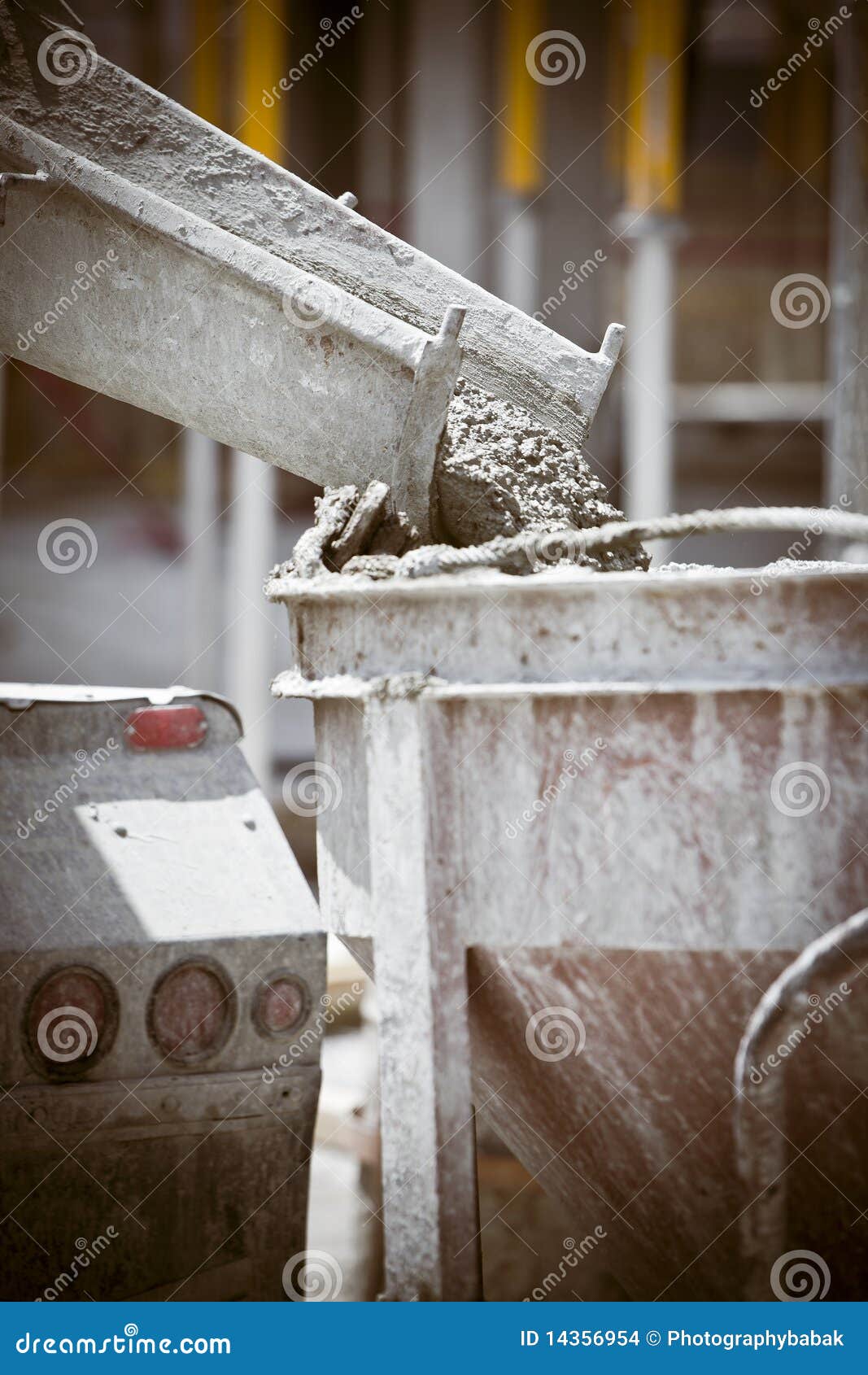 Cement mixer stock photo. Image of construction, site 14356954