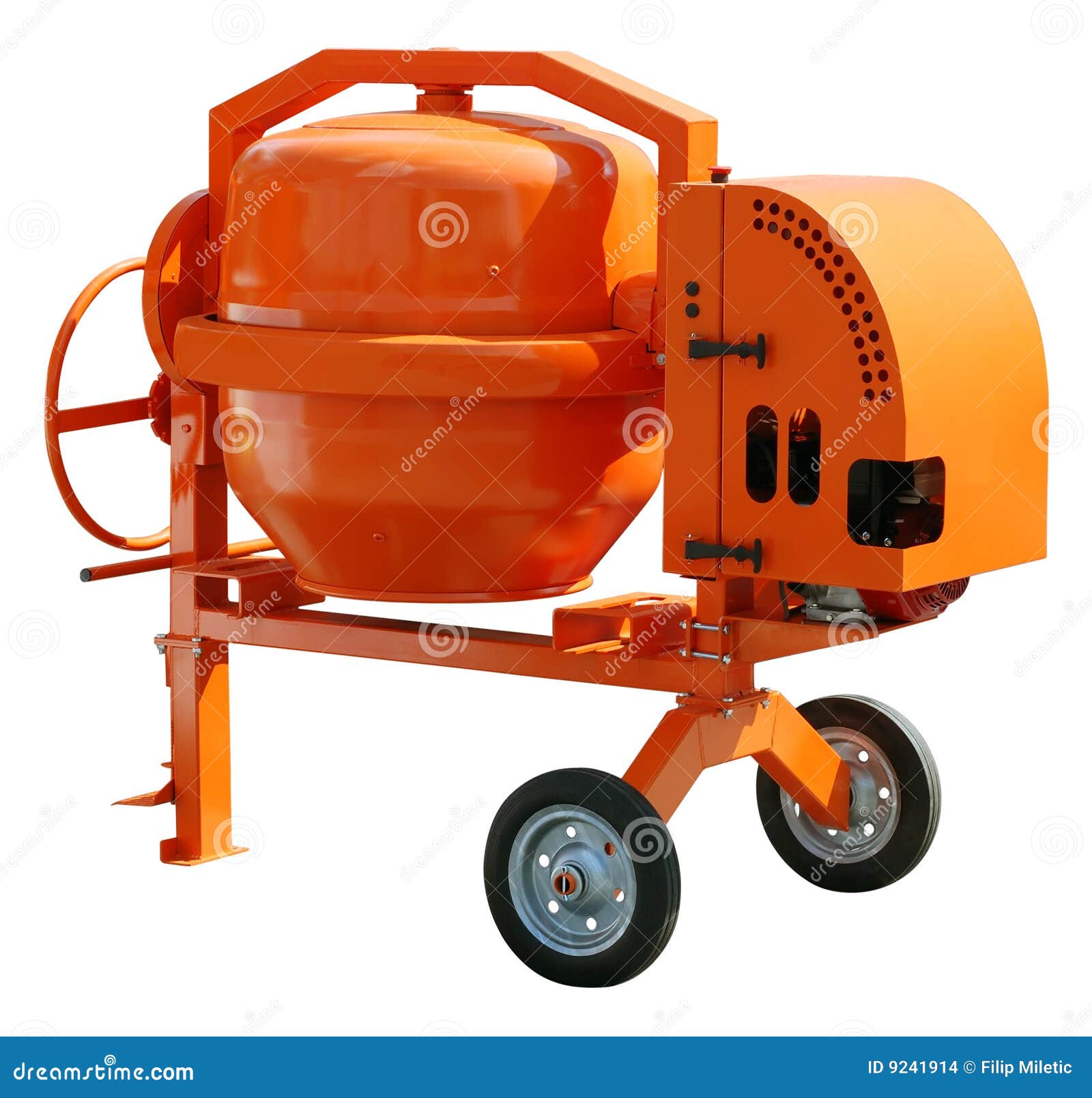 Cement mixer stock photo. Image of cart, tool, mobile 9241914