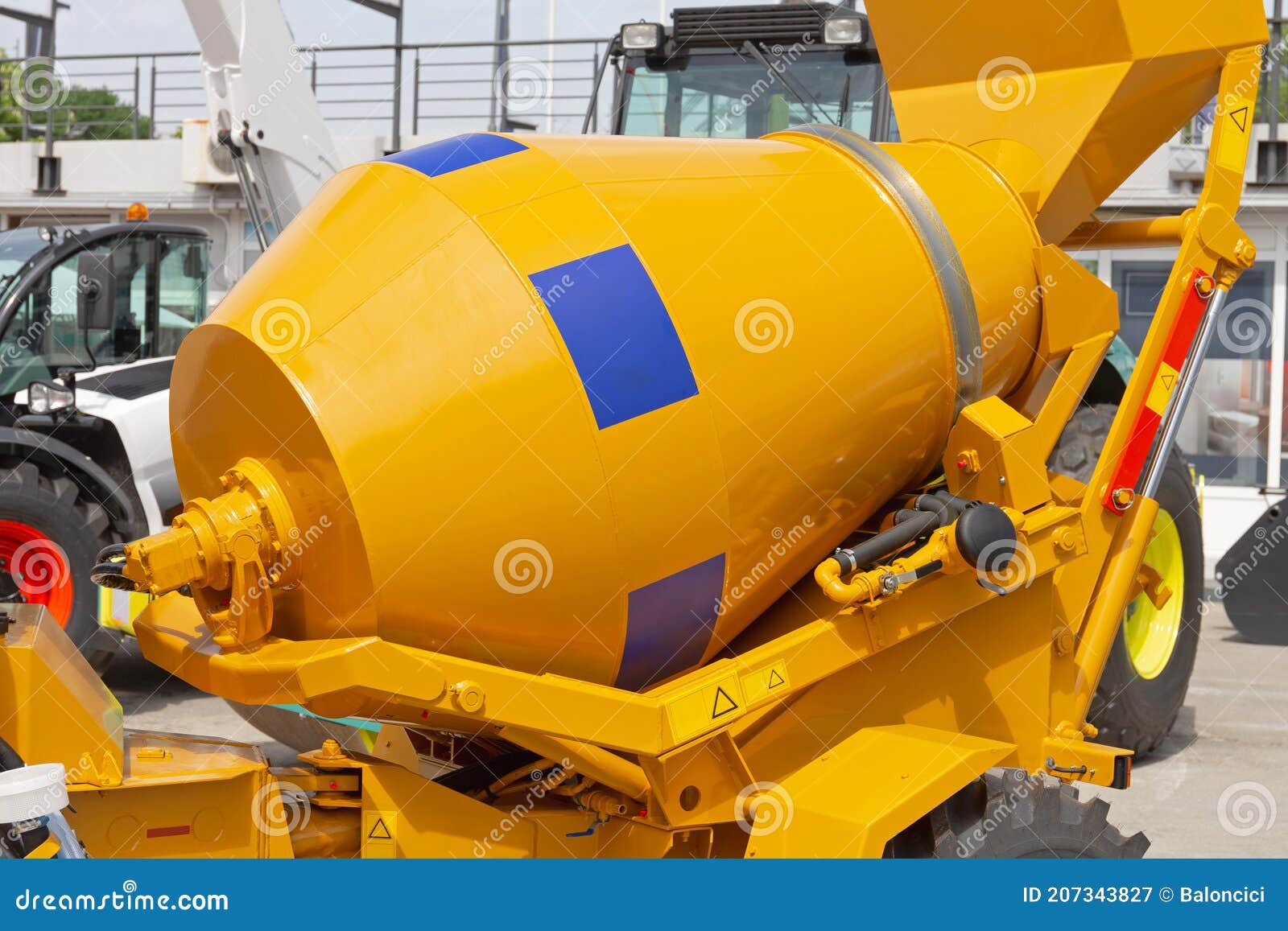 Cement Mixer stock image. Image of work, industrial 207343827