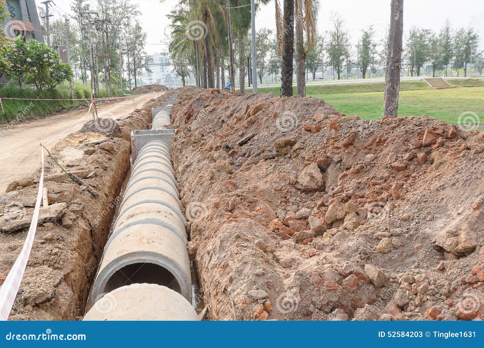 Cement pipeline stock image. Image of plumbing, connect 52584203
