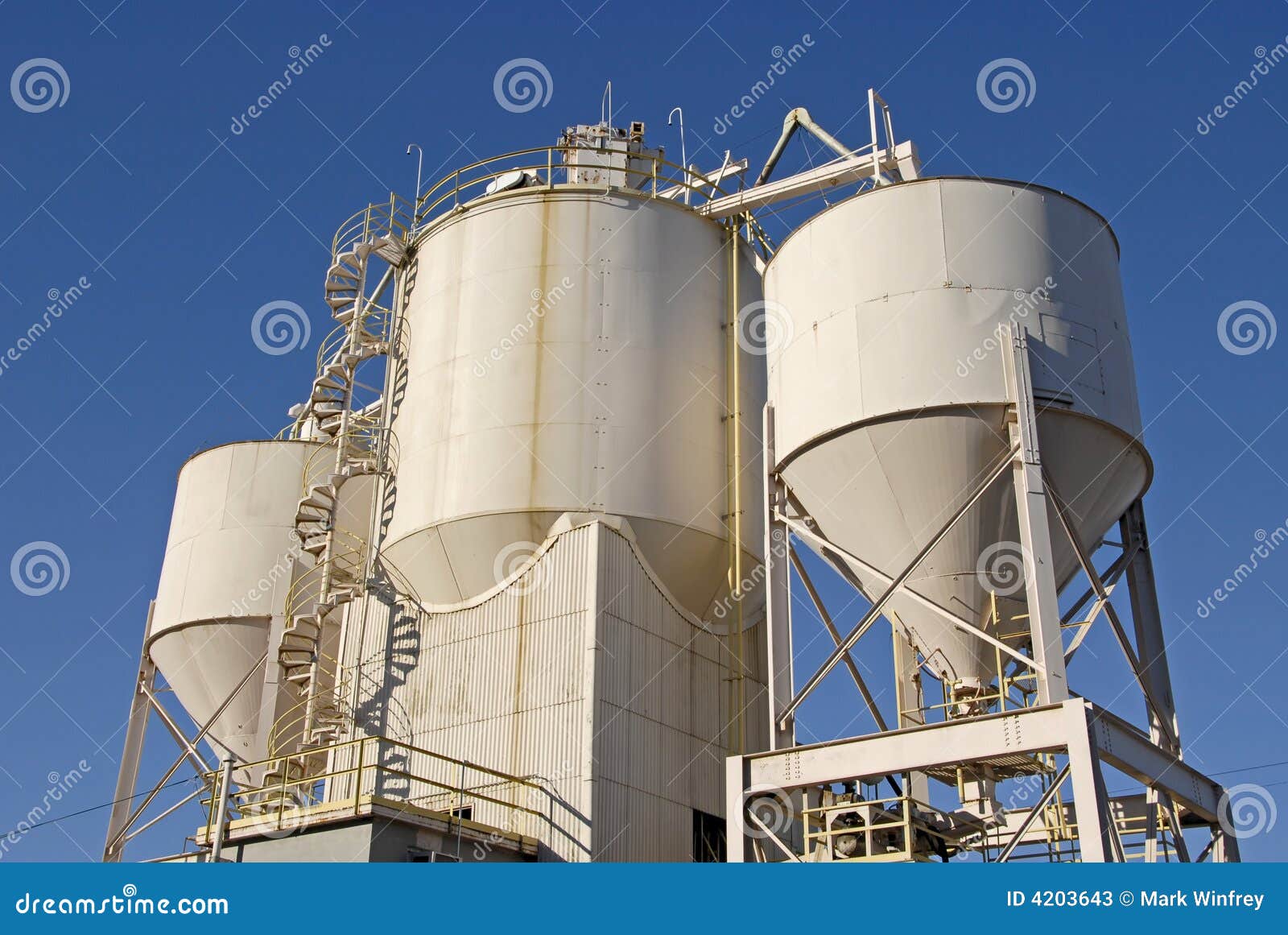 Cement Plant stock image. Image of production, plant, gantry - 4203643