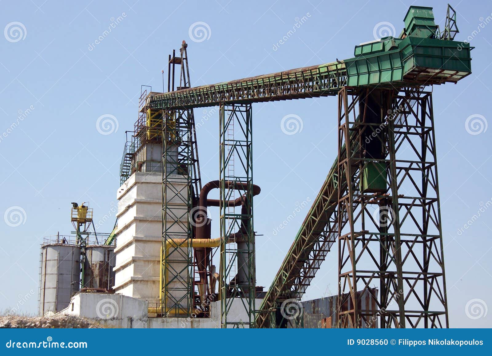 Cement plant stock photo. Image of work, tower, industry - 9028560