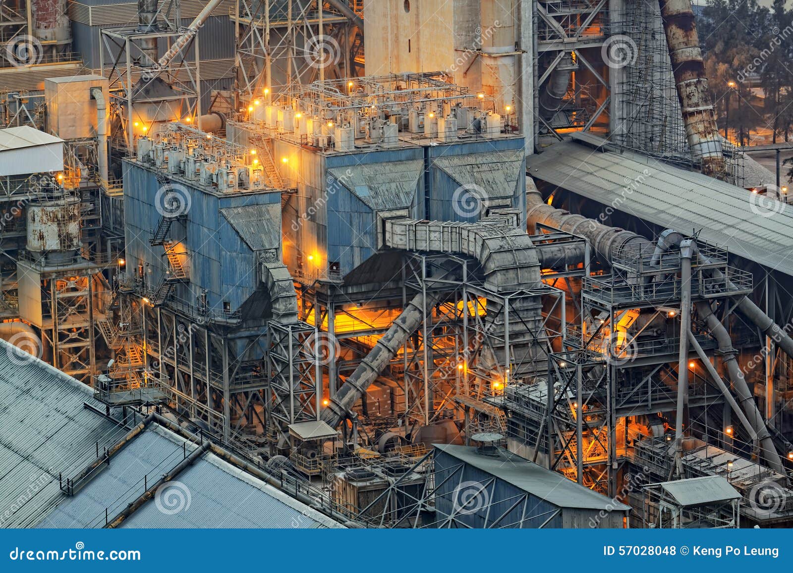 Cement plant stock photo. Image of dust, engineering - 57028048