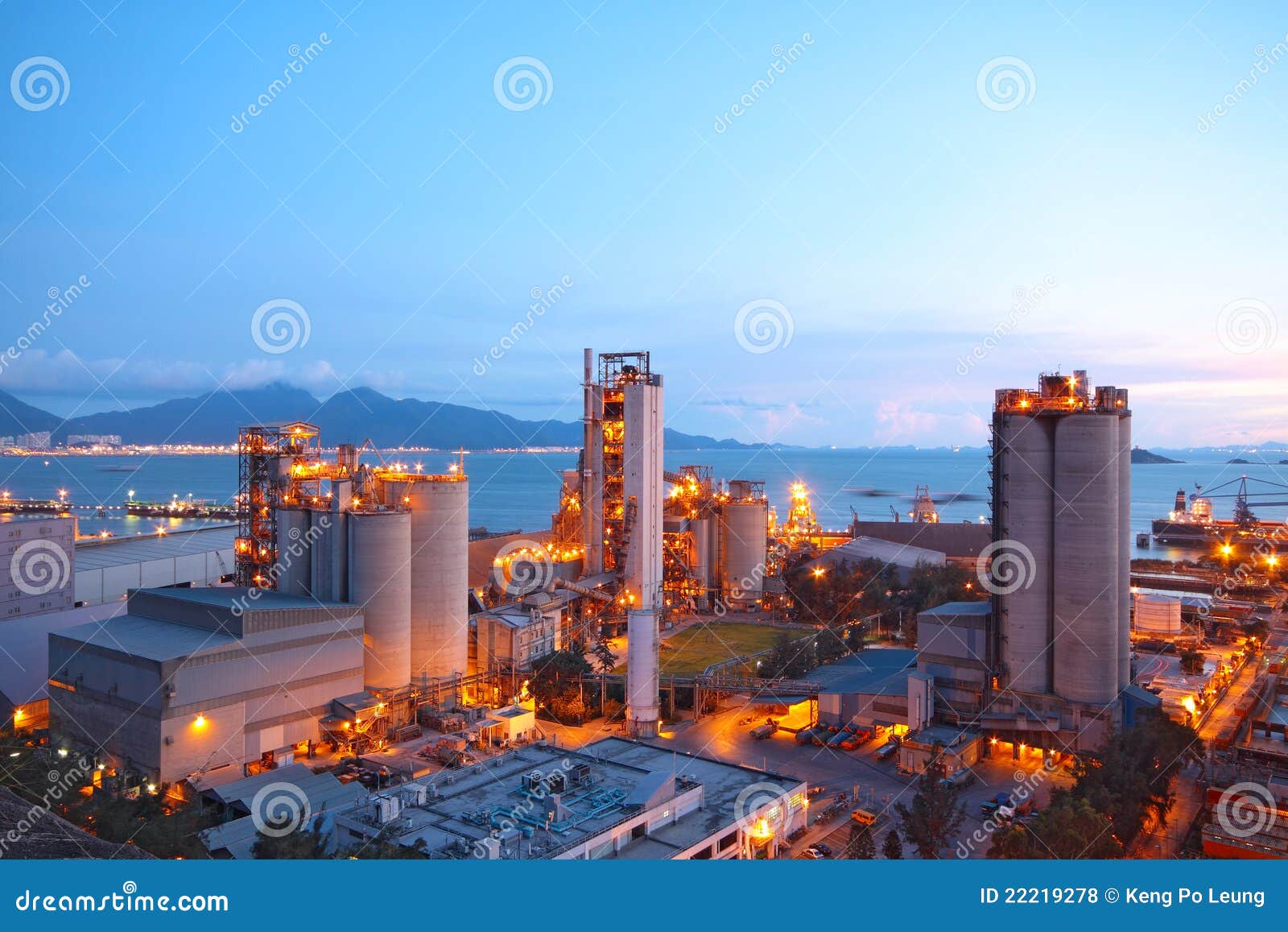 Cement Plant,Concrete or Cement Factory, Heavy Industry or Construction