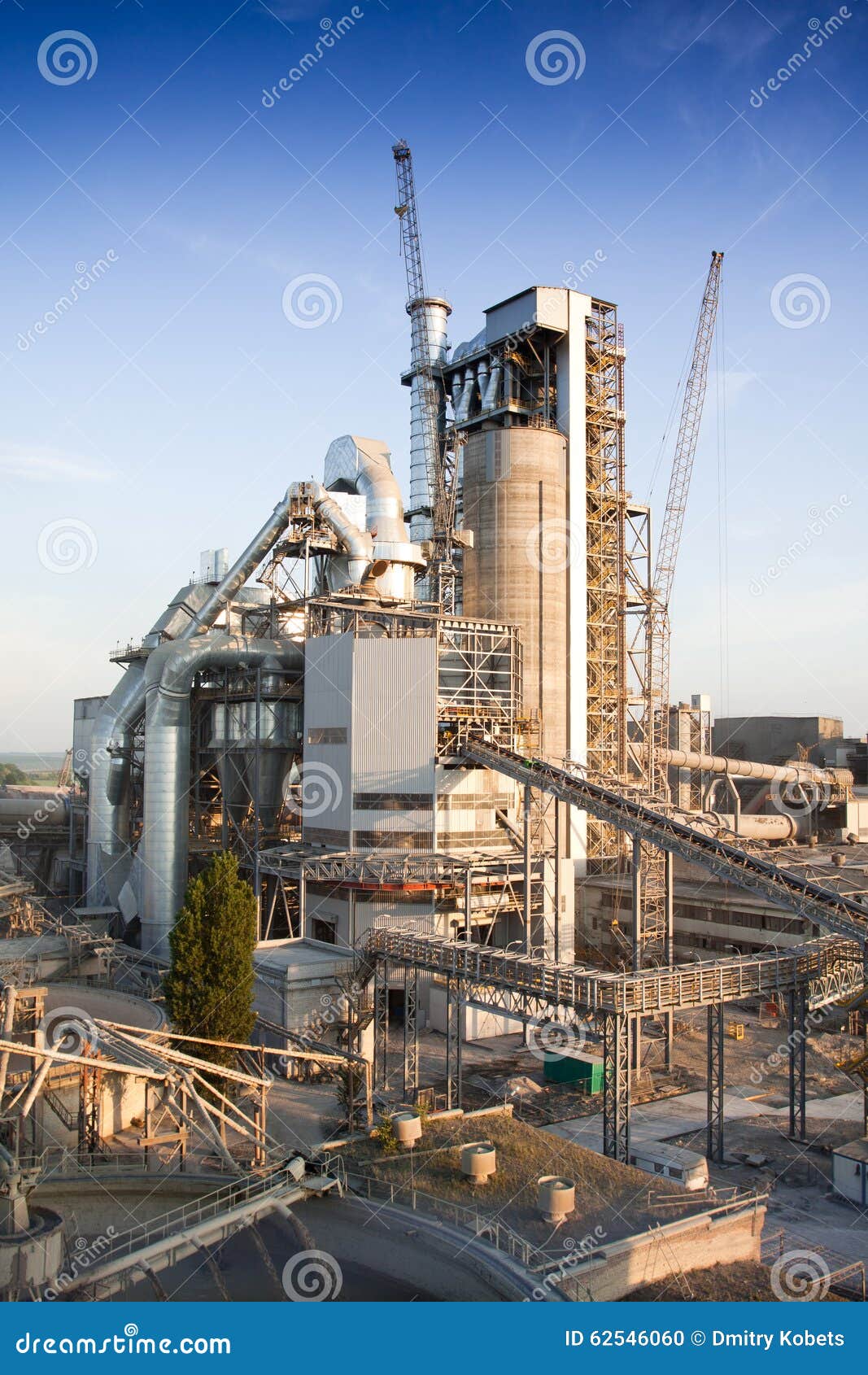 Cement plant stock photo. Image of greenhouse, architecture - 62546060