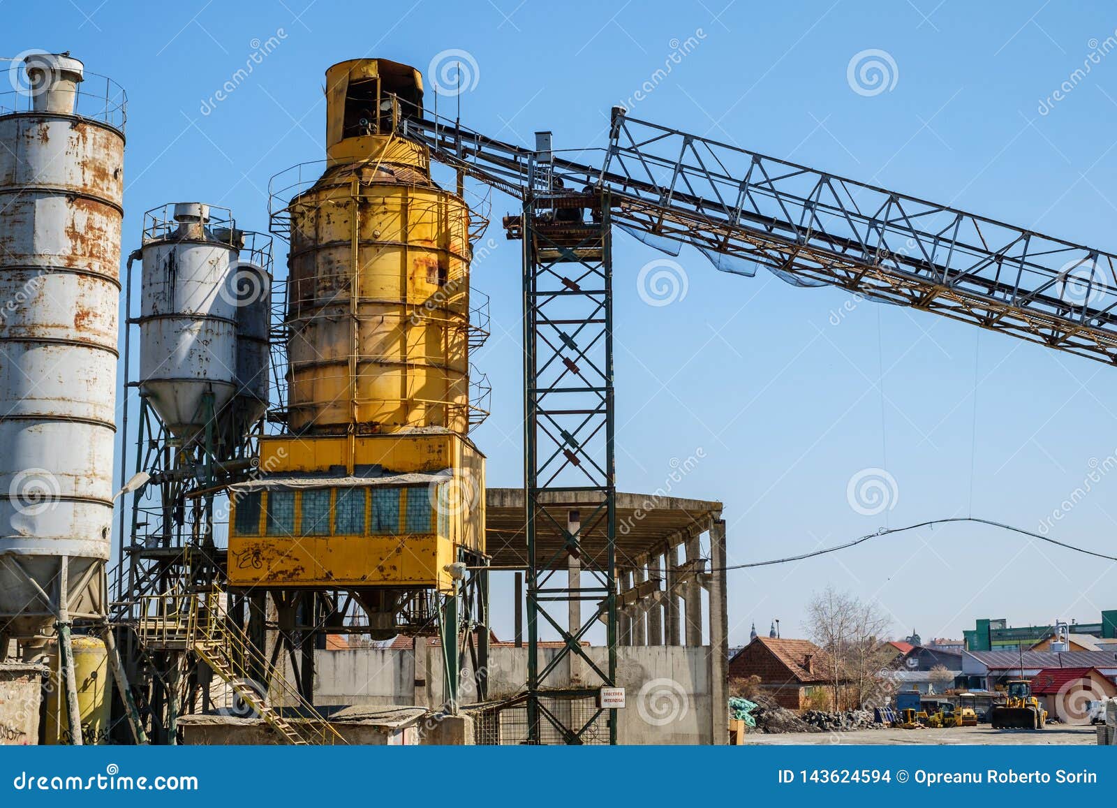 Cement Plant Factory Manufacturing Stock Photo - Image of plant