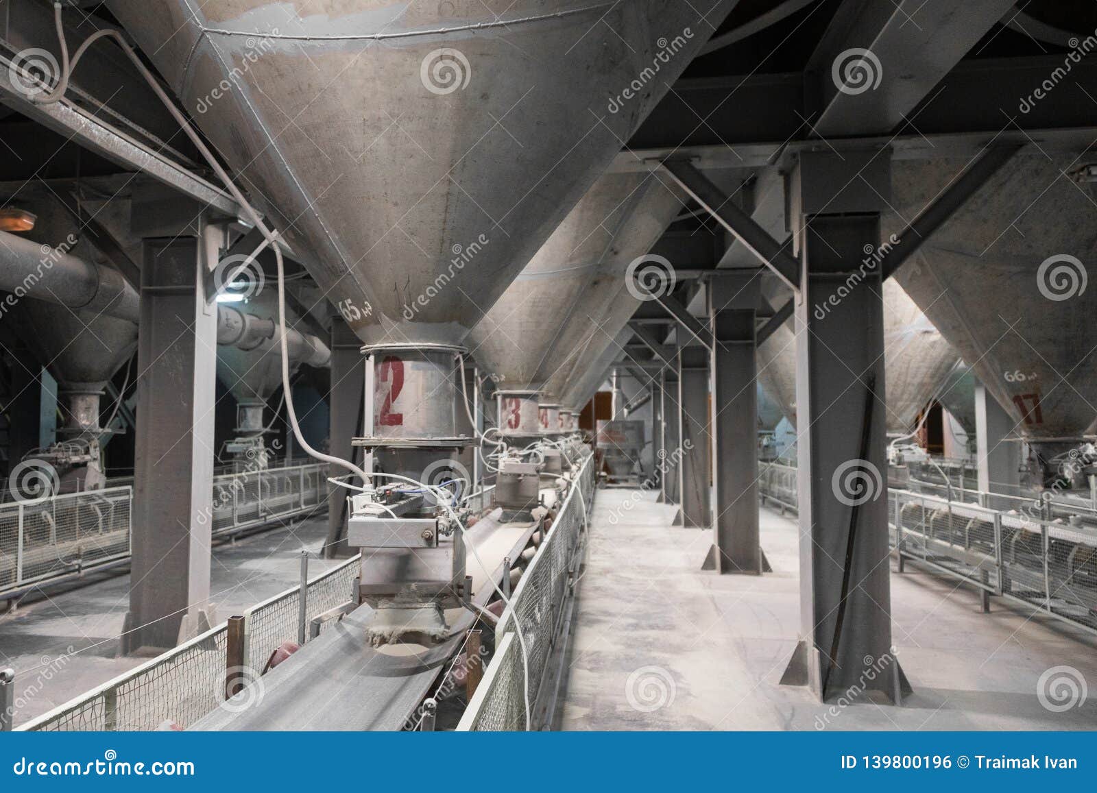 Cement plant inside view stock photo. Image of dirt - 139800196