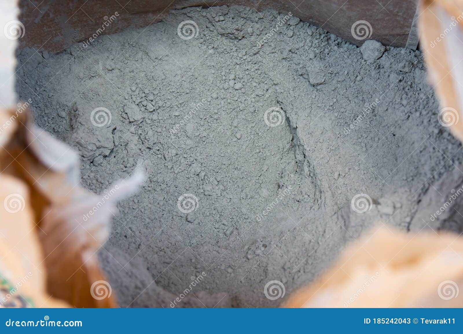 Cement Powder in Bag Package Stock Image - Image of industry, abstract