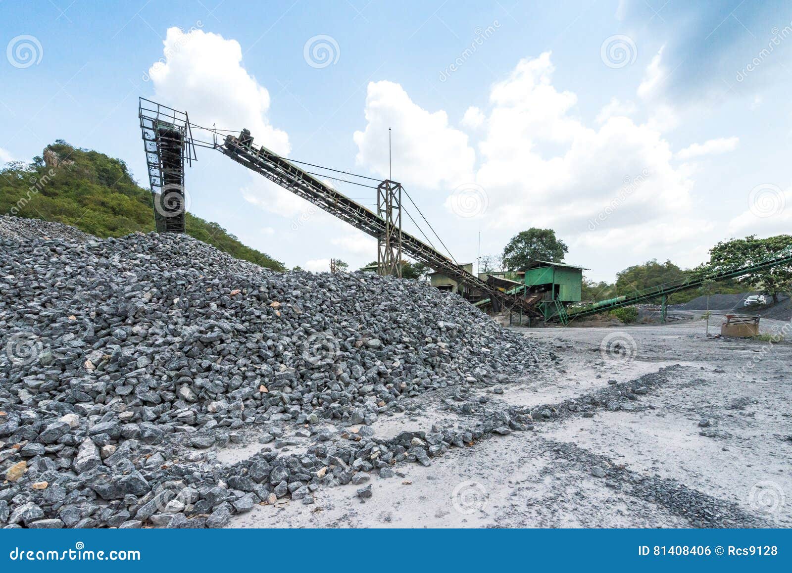 Cement quarry stock photo. Image of dirt, gravel, dust - 81408406