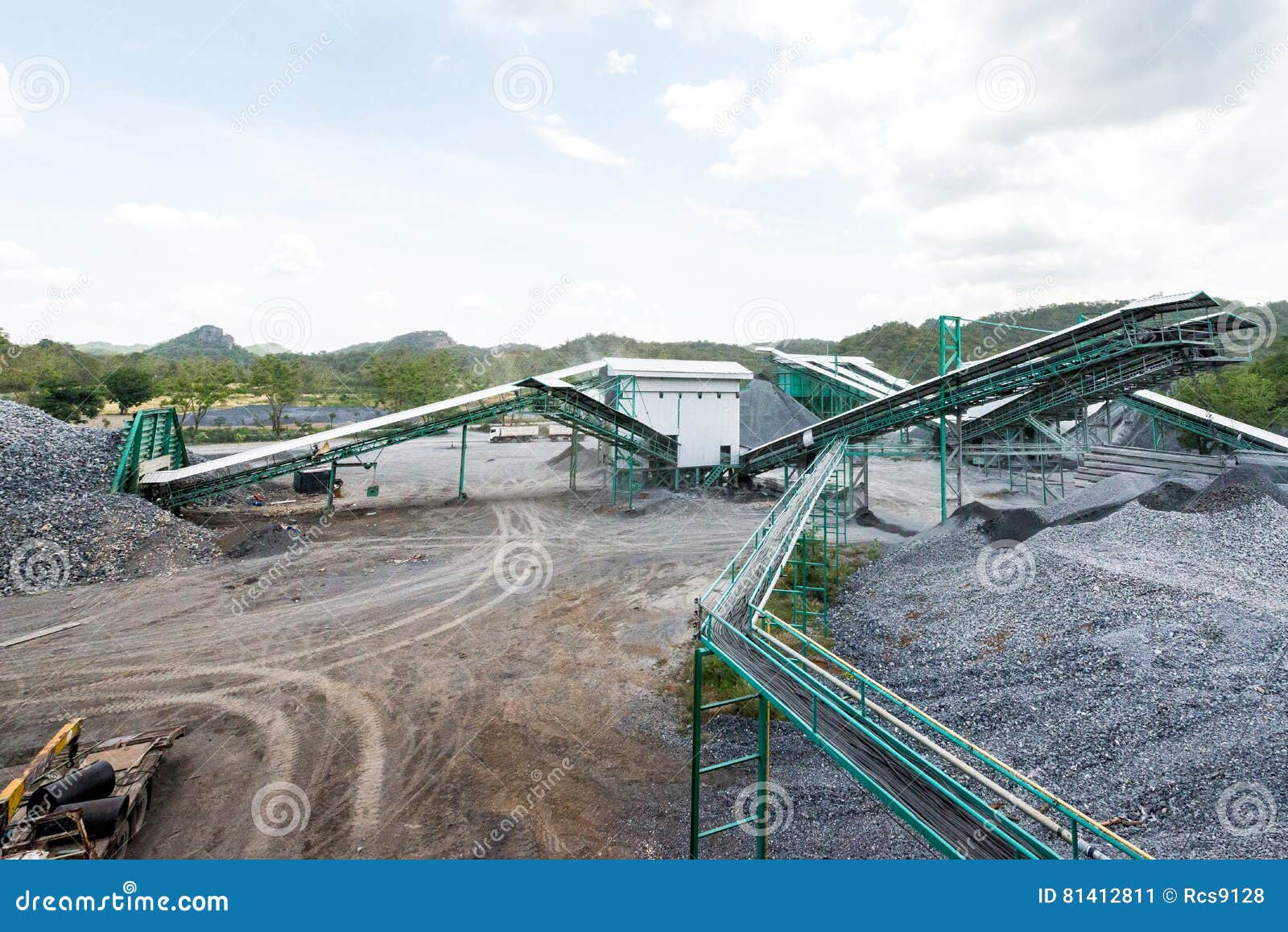 Cement quarry stock image. Image of basin, ballast, environment - 81412811