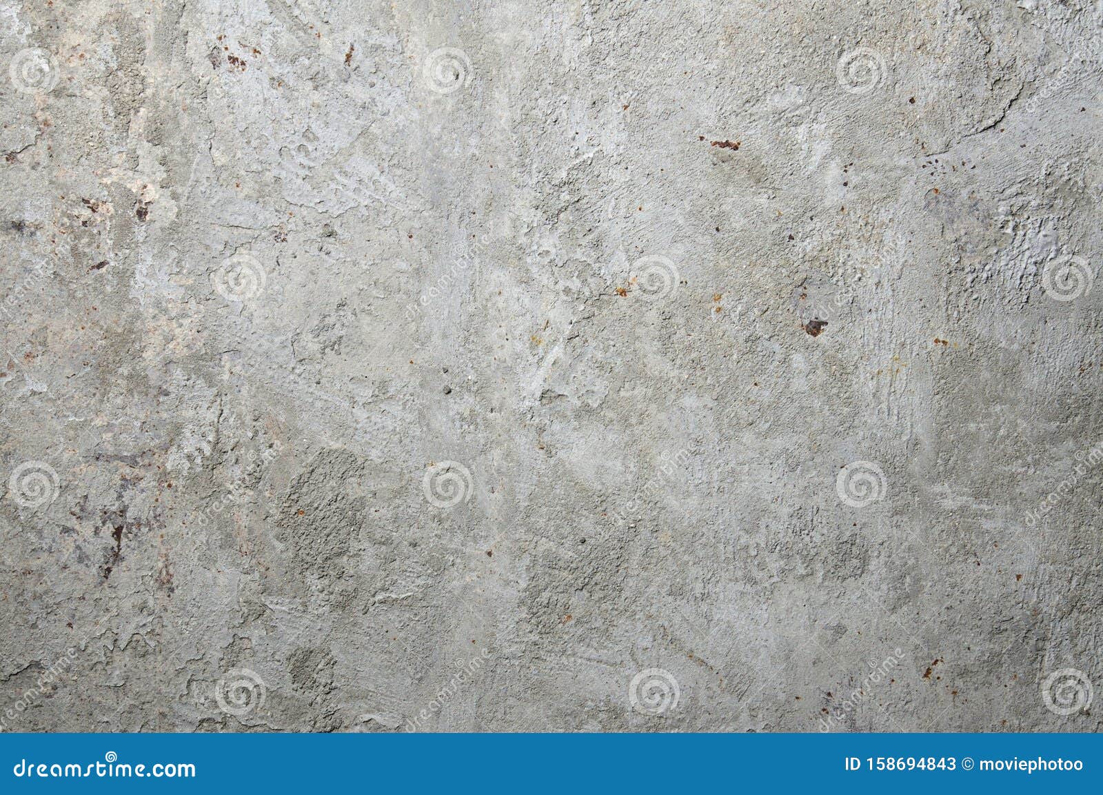 Cement on Rusty Metal for Background Stock Image - Image of square