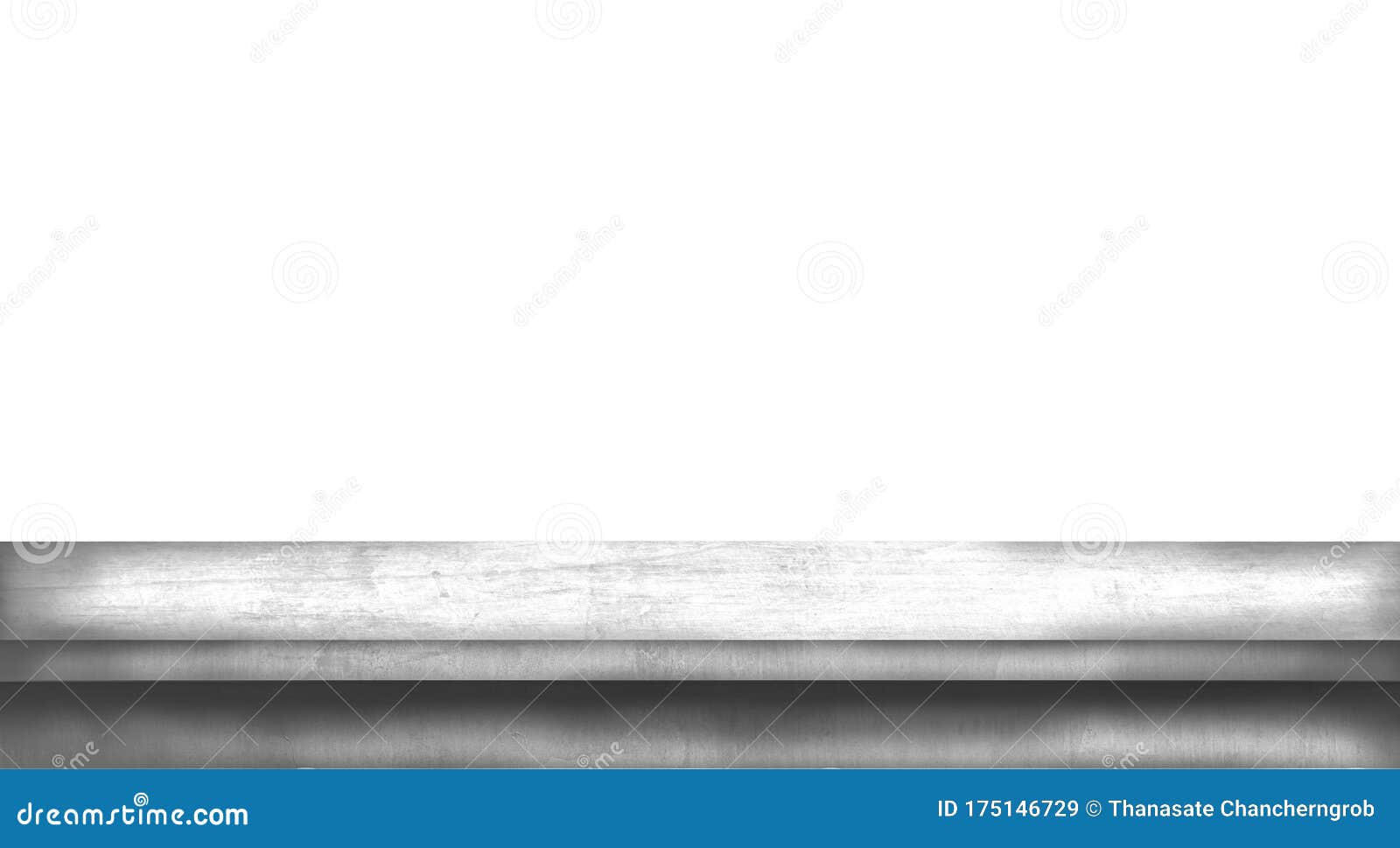 cement shelf  onwhite backgrounds