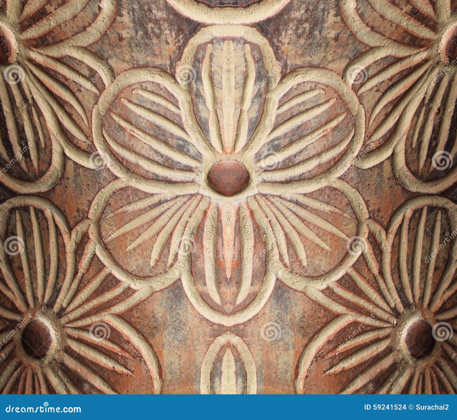 Cement Wall Flower Pattern Background Stock Photo Image of flower