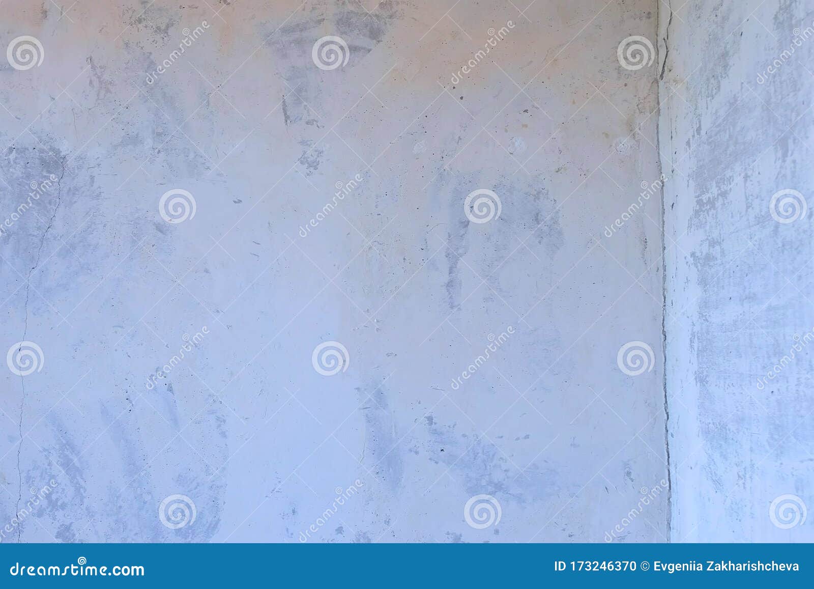 Cement Wall during Renovation after Removing Wallpapers from Wall