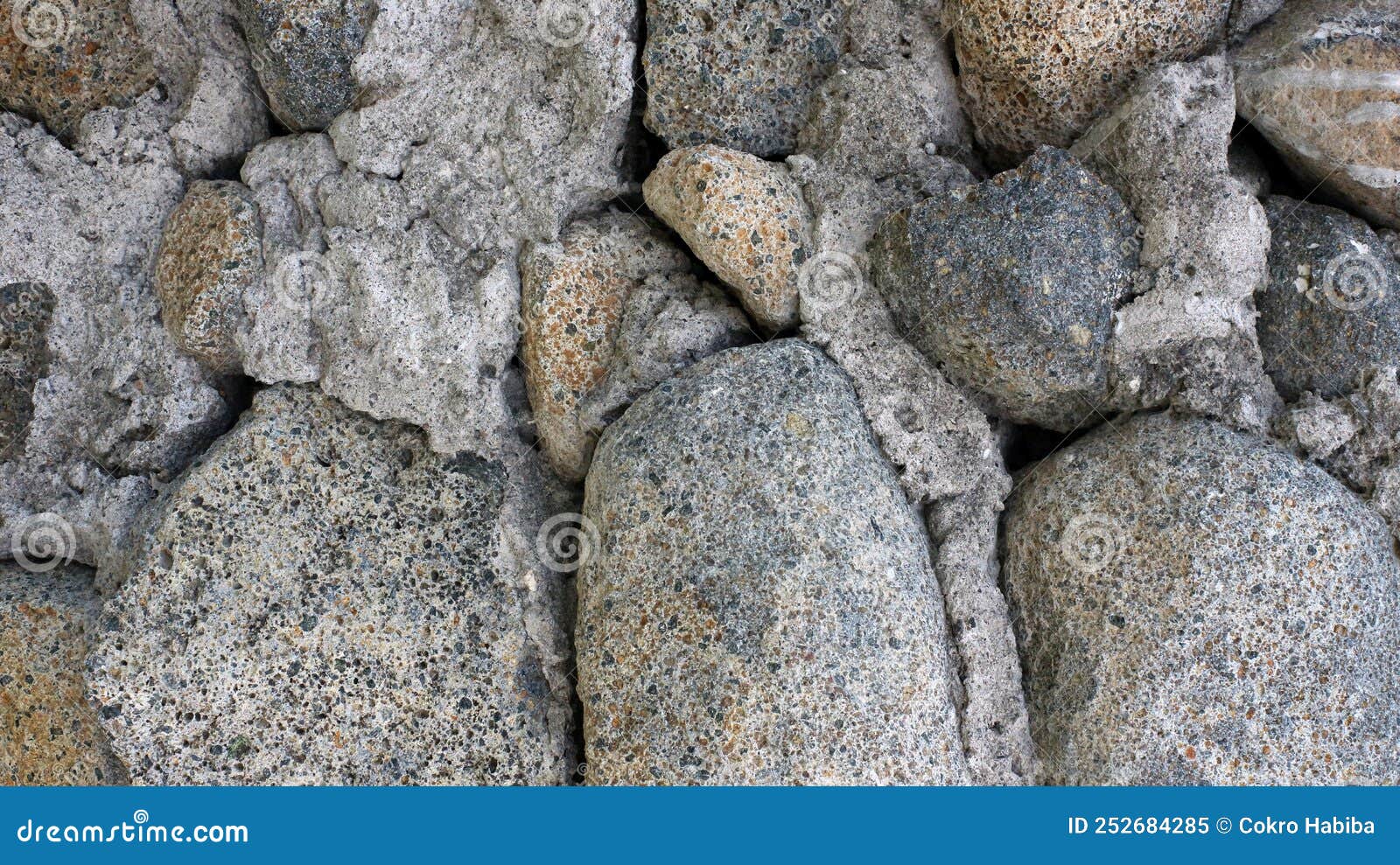cemented mountain rocks and used as house fences