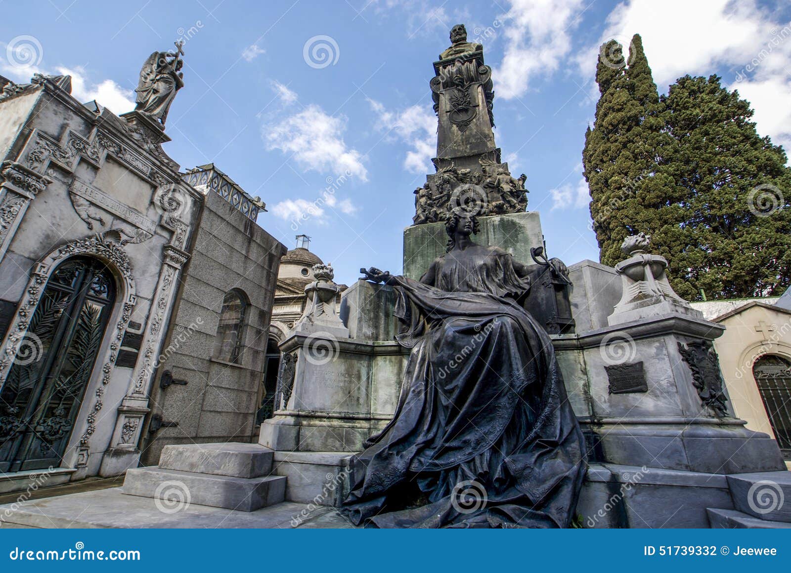 cementerio de la recoleta cemetery in buenos aires, argentina