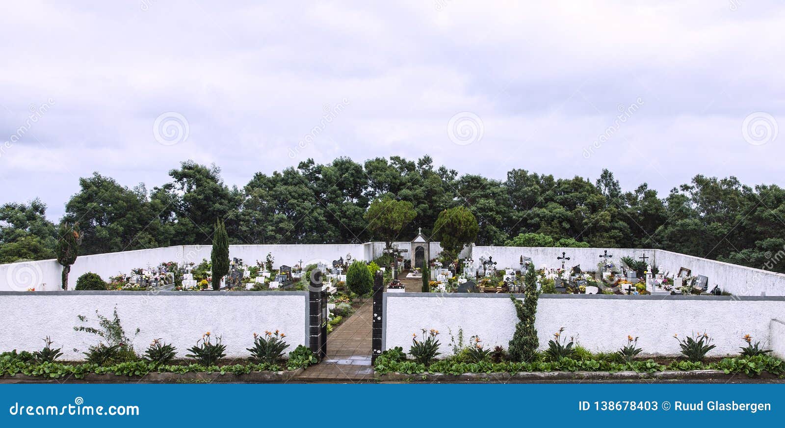 cemetery on the island of madeira. a place of peace, quiet, reflection and remembrance and commemoration.