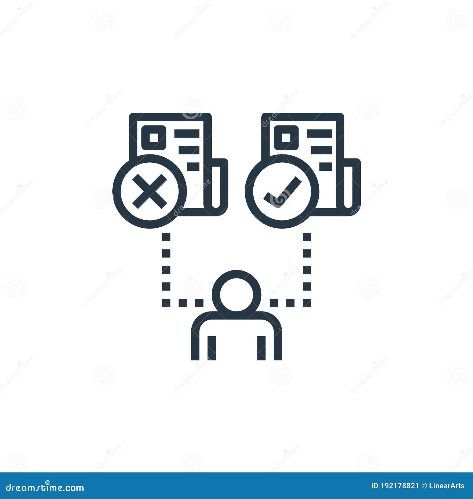 Censor Icon Vector From Detecting Fake News Concept. Thin Line
