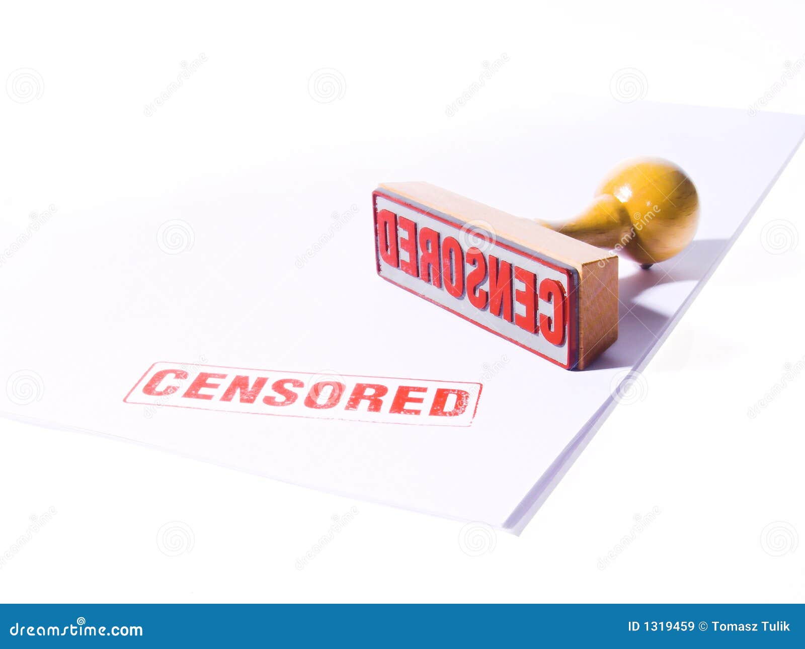 CENSORED Rubber stamp stock image. Image of censored, stamp 1319459