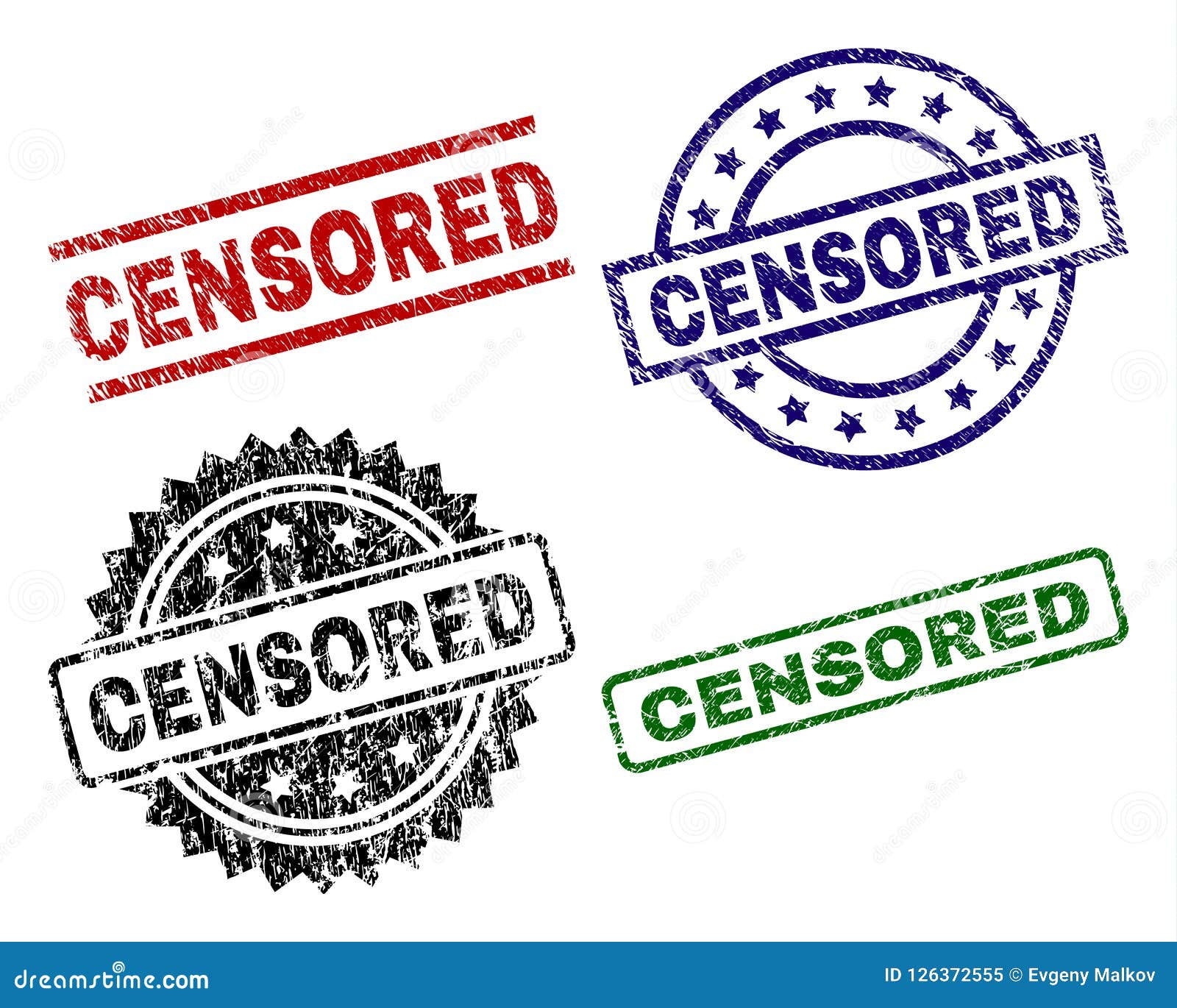 Damaged Textured Censored Seal Stamps Stock Vector Illustration Of Texture Scrape Damaged Textured Censored Seal Stamps Stock Vector Illustration Of Texture Scrape