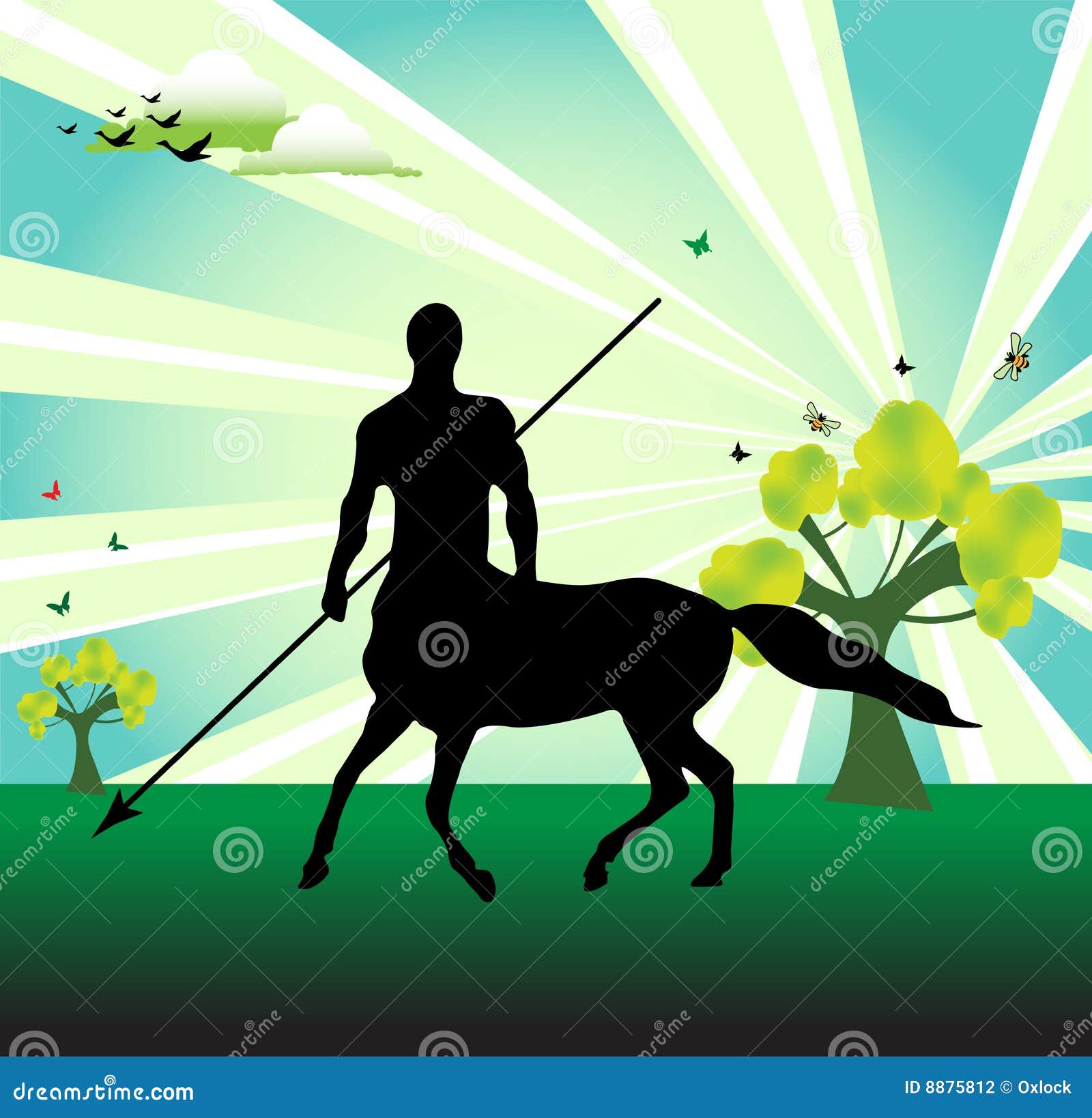 centaur with spear