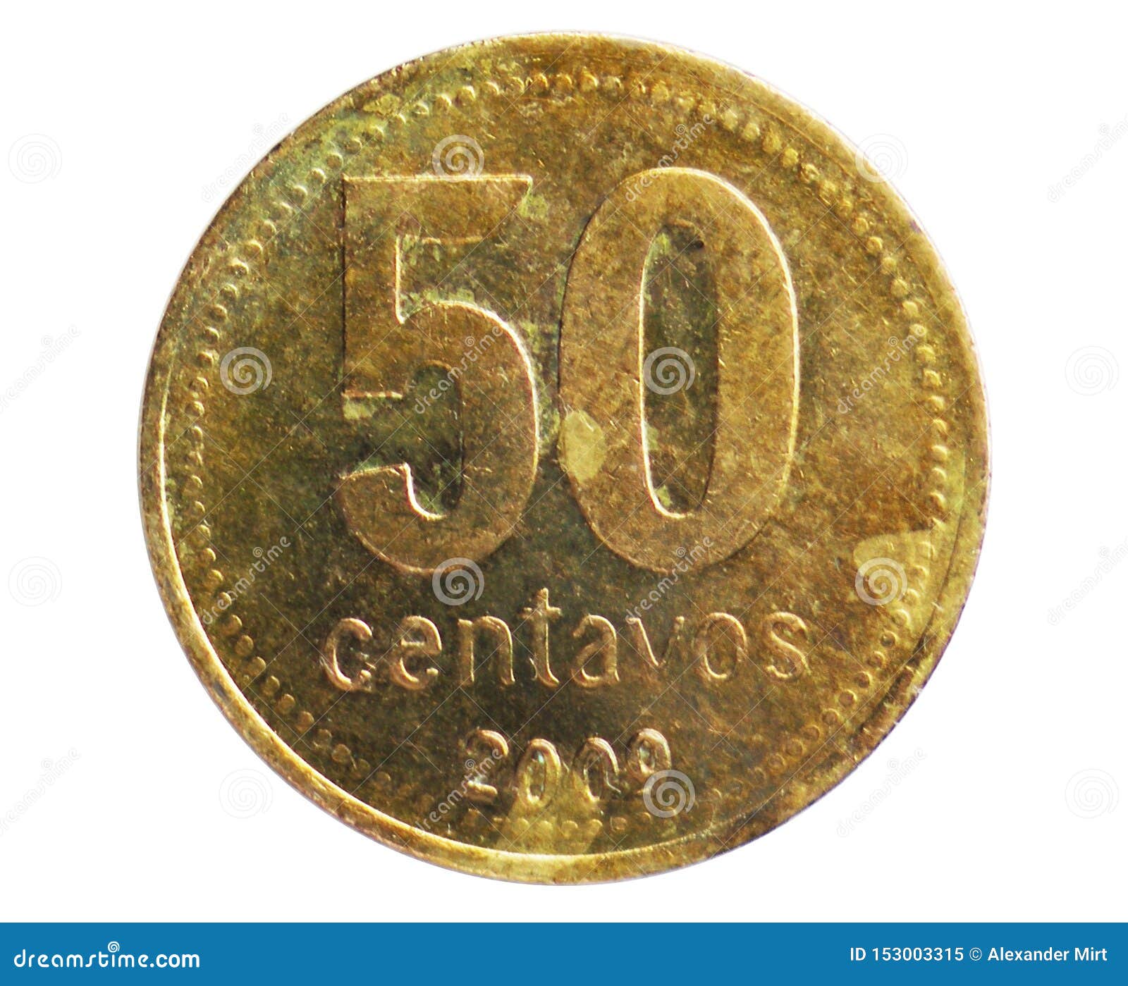 50 Centavos Fine Letters Coin, 1992~Today - Peso Convertible until 2001 ...
