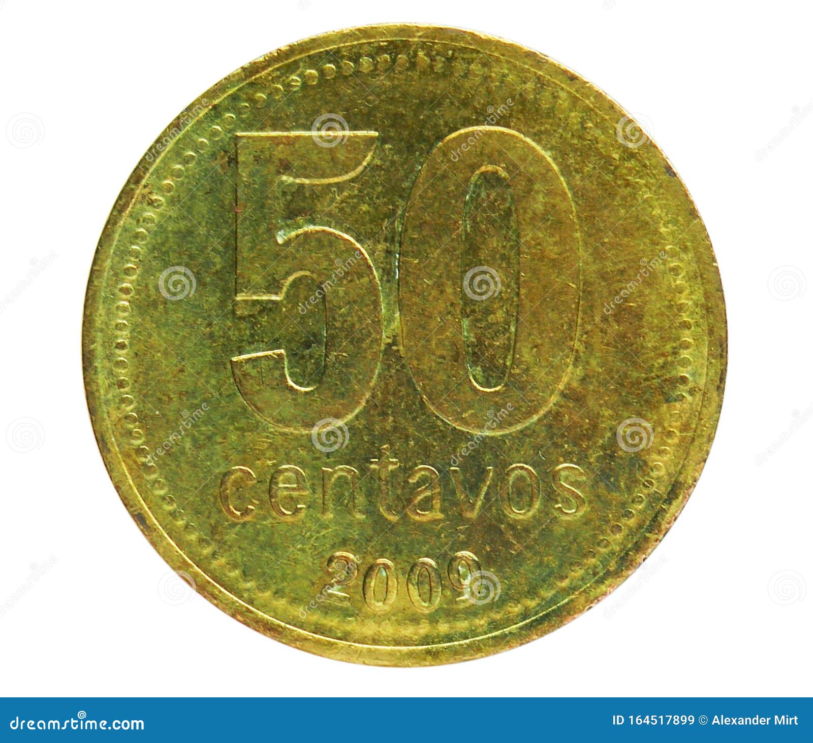 50 Centavos Fine Letters Coin, 1992~Today - Peso Convertible until 2001 ...