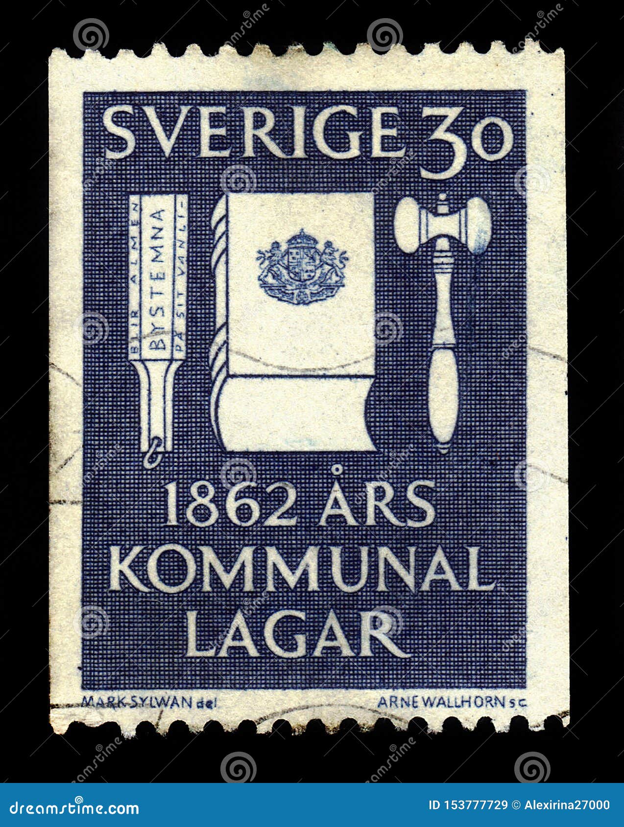 Centenary of the Municipal Reform Laws in Sweden Editorial Stock Image
