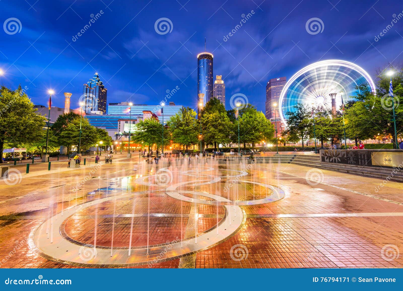 Centennial Olympic Park in Atlanta Editorial Photo - Image of