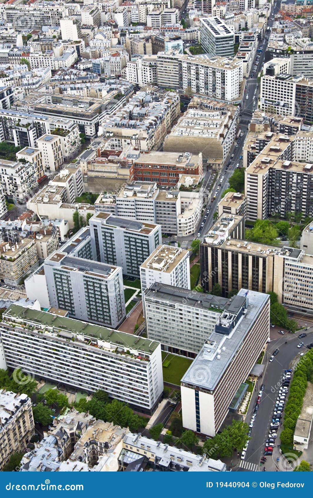 Center of Paris from the Heights Stock Photo - Image of scene