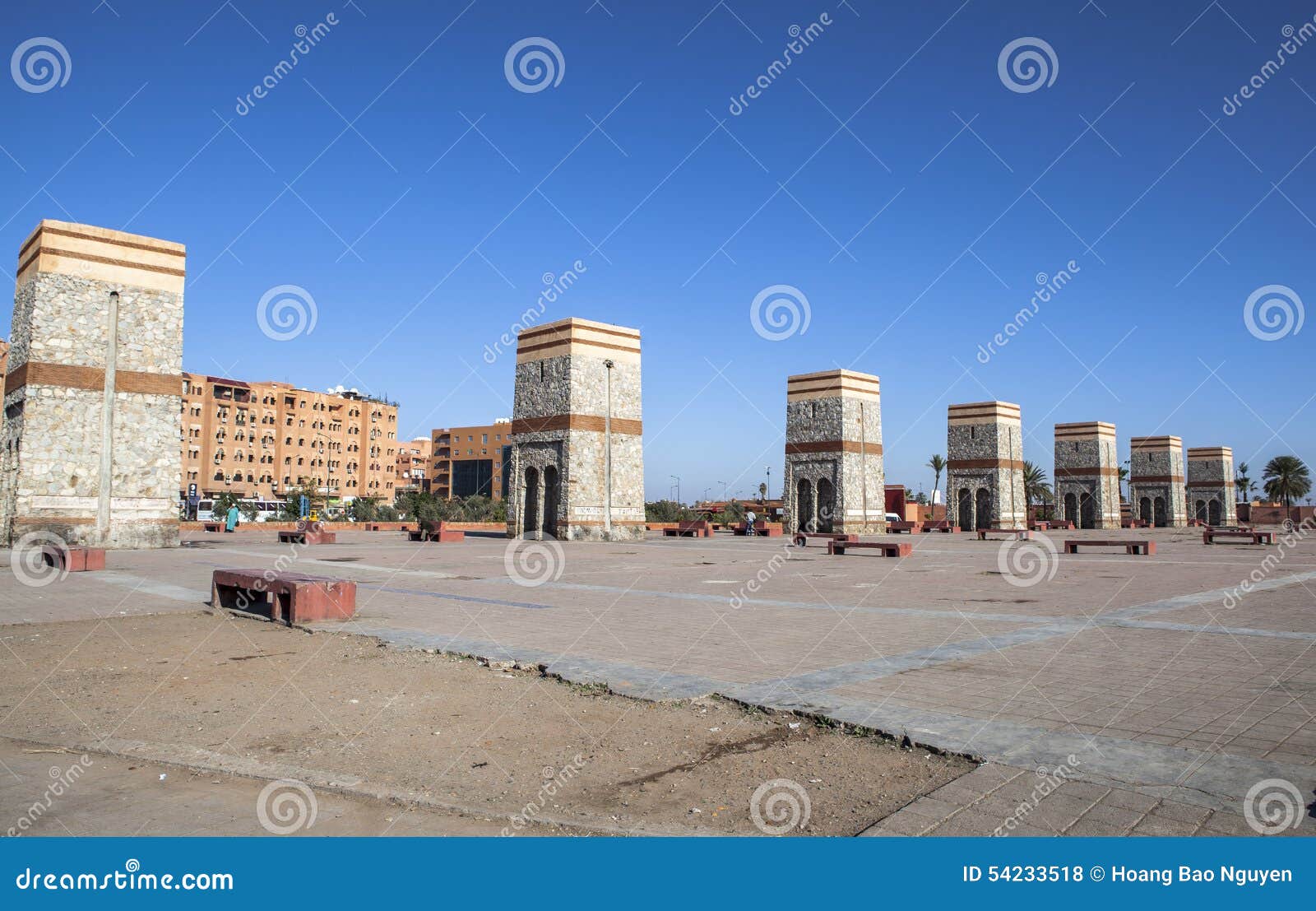 Center Square in Marrakech, Morocco Stock Photo - Image of attraction