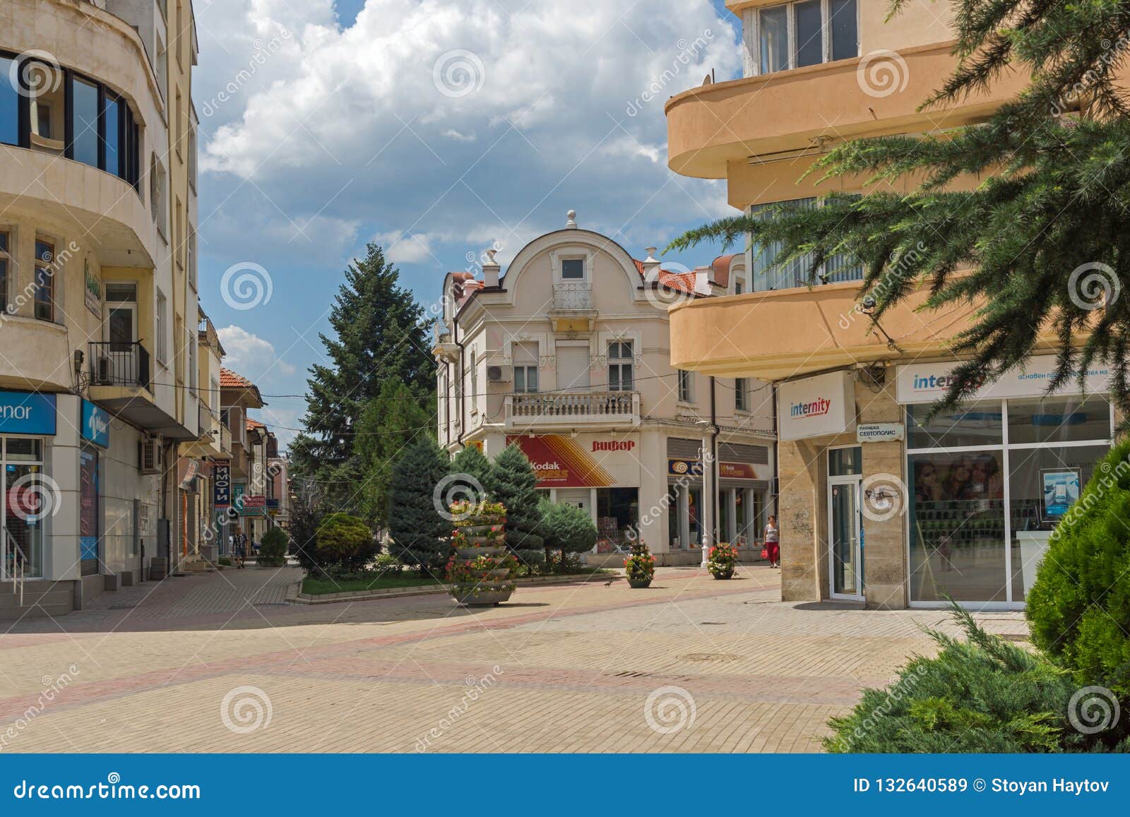 Center of Town of Kazanlak, Stara Zagora Region, Bulgaria Editorial ...