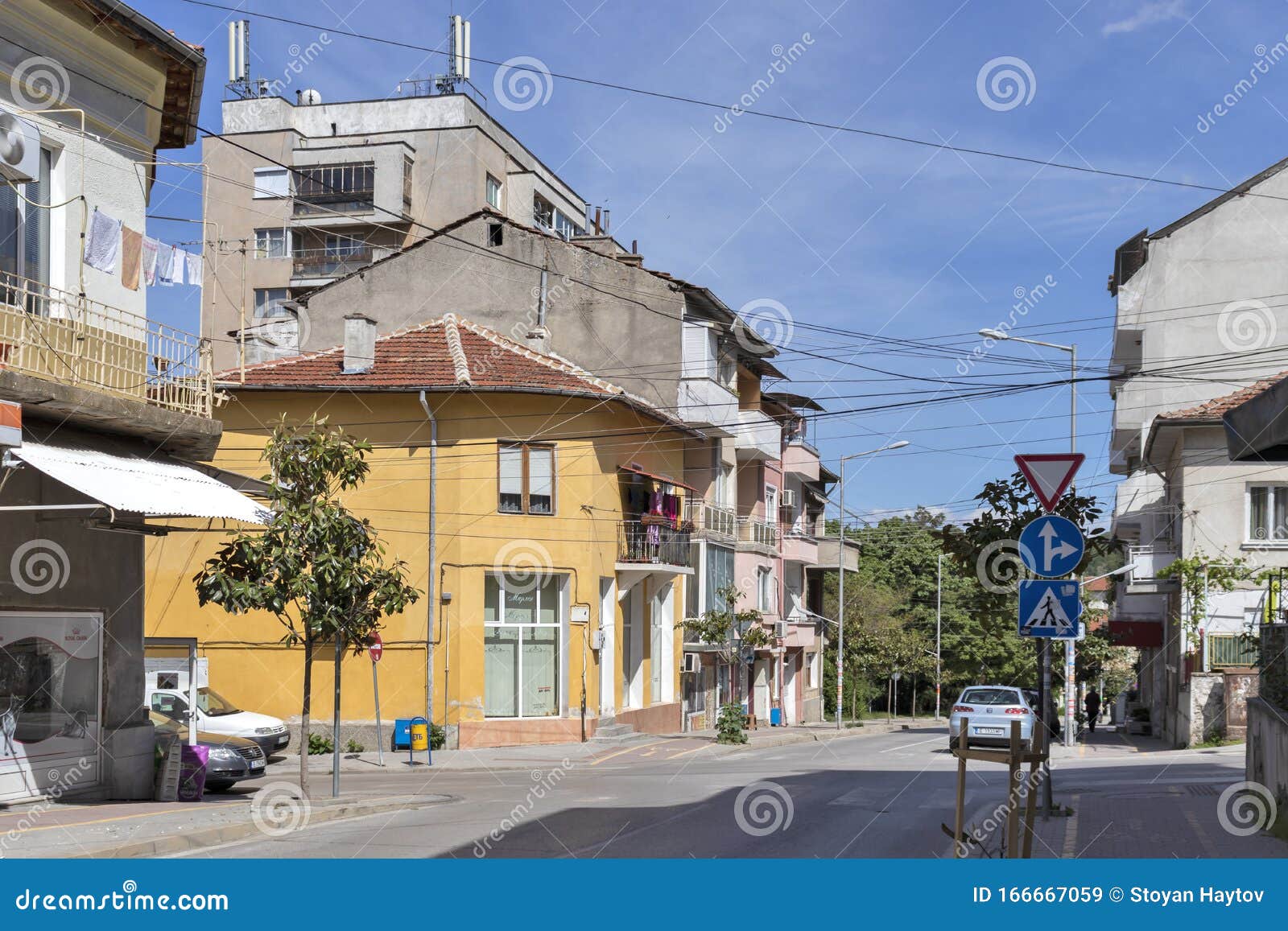 Center of Town of Petrich, Blagoevgrad Region, Bulgaria Editorial Stock ...