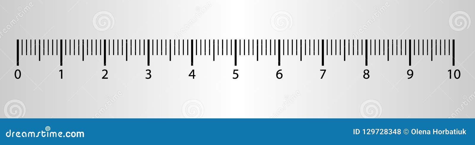 10 Centimeters Ruler Measurement Tool With Numbers Scale Vector Cm Chart With Millimeter Grid System Stock Illustration Illustration Of Indicator Geometry