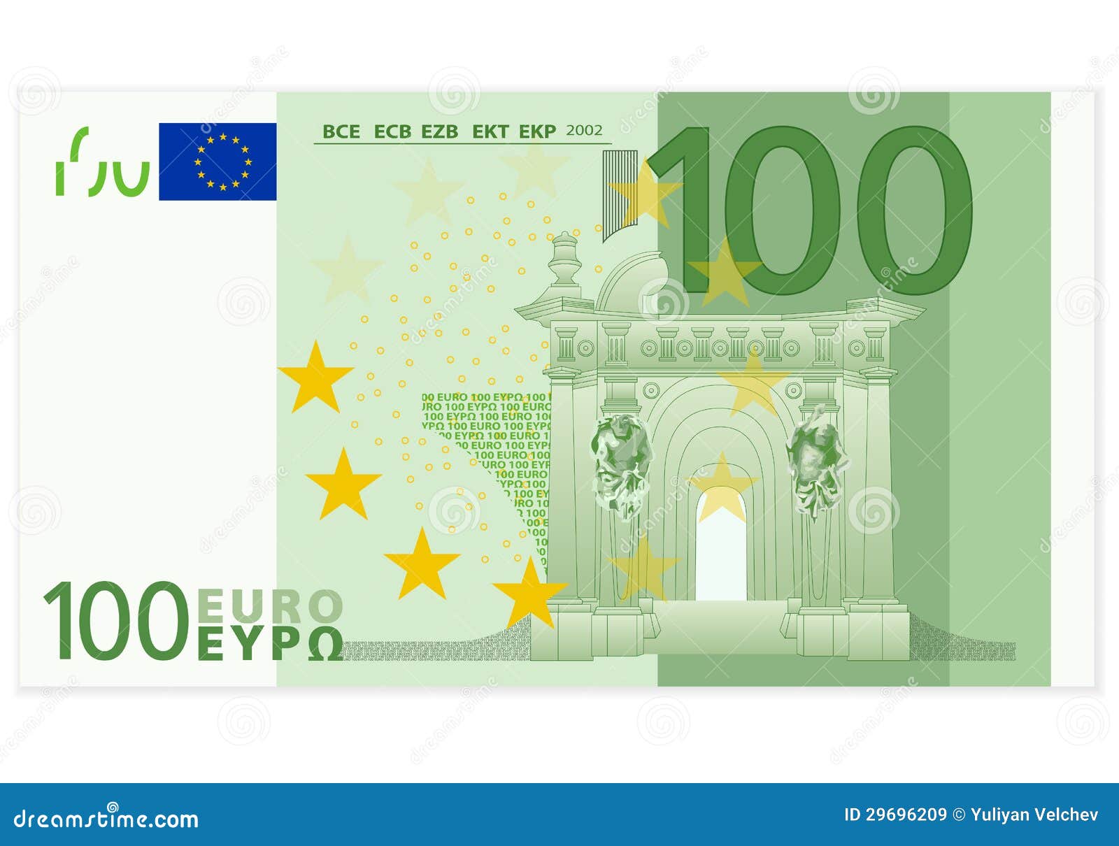 Cento Banconote Dell euro Illustrazione Vettoriale Illustrazione Di cento-banconote-dell-euro-illustrazione-vettoriale-illustrazione-di