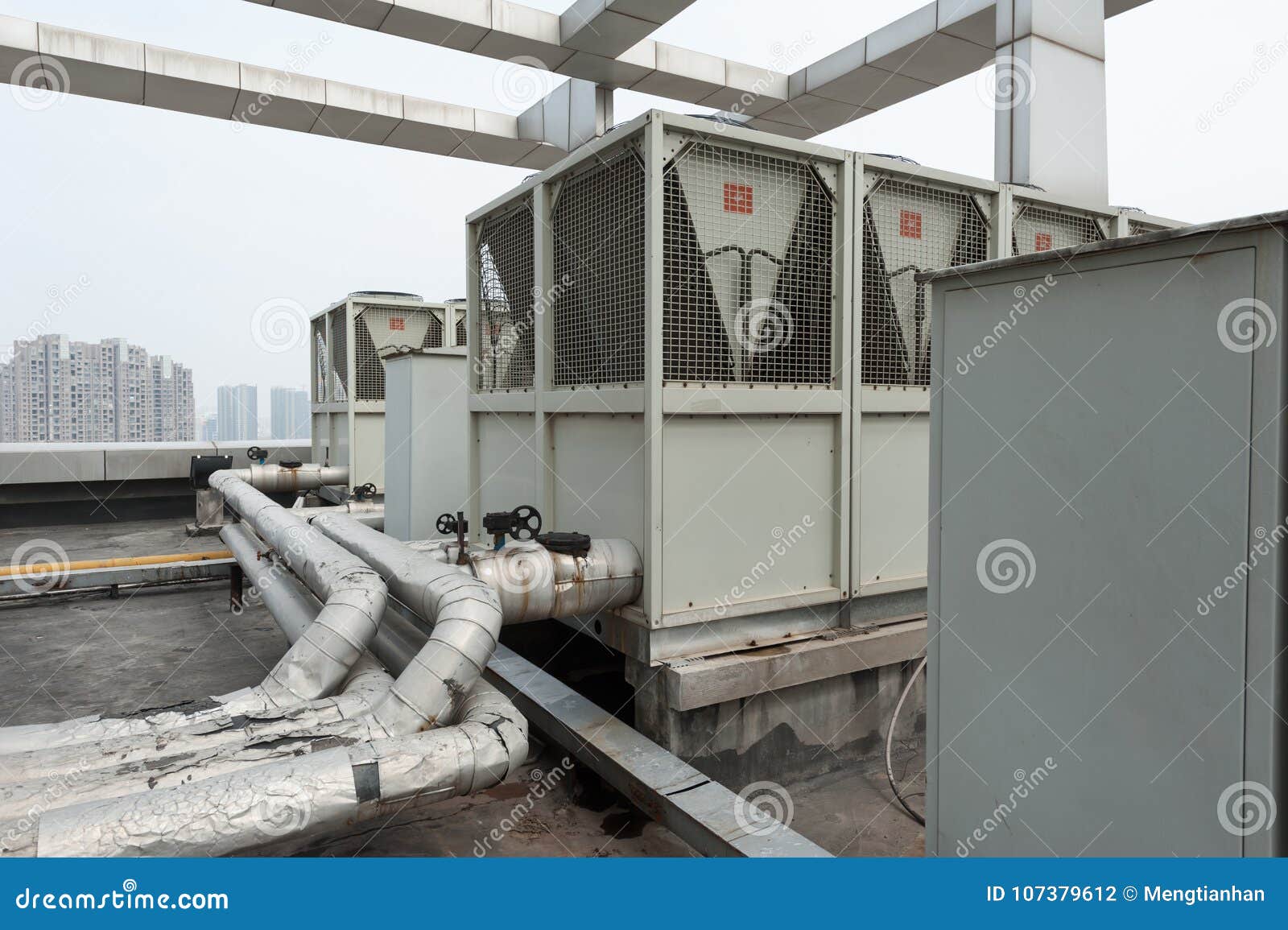 Central Air Conditioning Outdoor Unit Stock Photo Image of honggutan