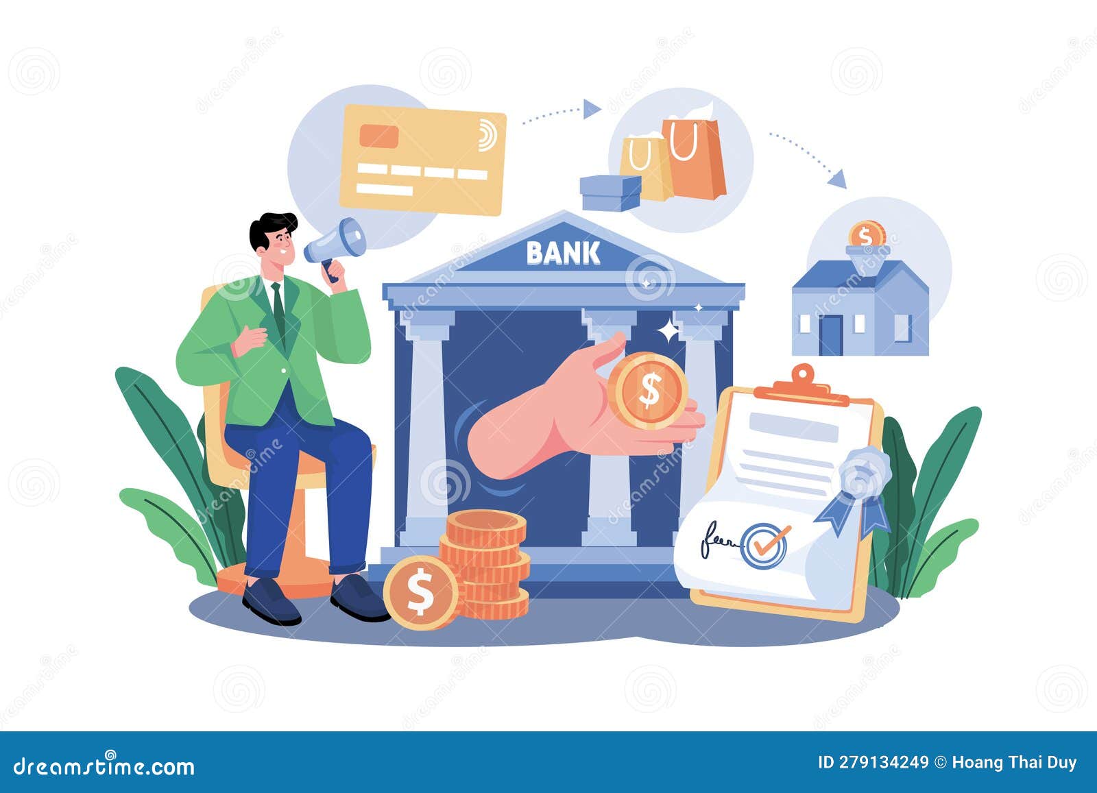Central Banks Regulate the Supply of Money in an Economy Stock Vector Illustration of currency