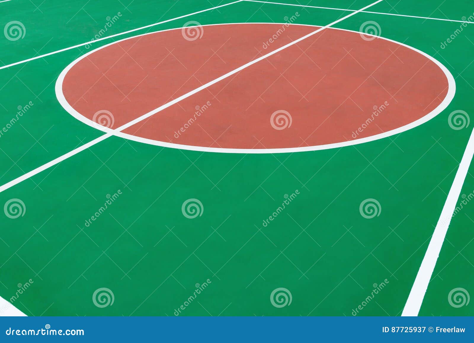 Central Circle of Basketball Court Stock Image Image of vibrant, court 87725937